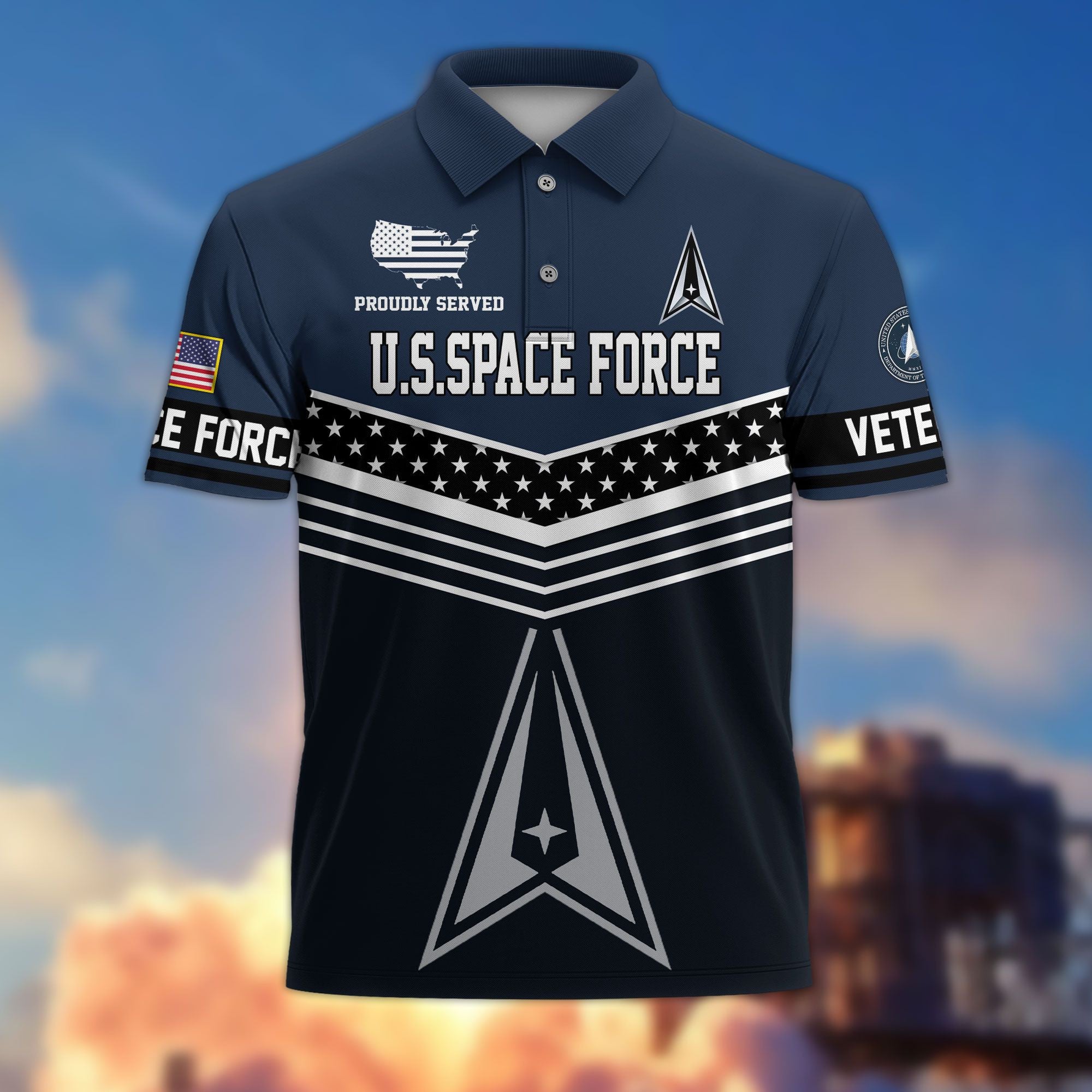 Premium US Veterans Polo Shirt BPHN060311, Gifts For US Veterans, Gifts For Dad, For Husband, Best Gifts On Father's Day, Armed Forces Day, Independence Day, Veterans Day.