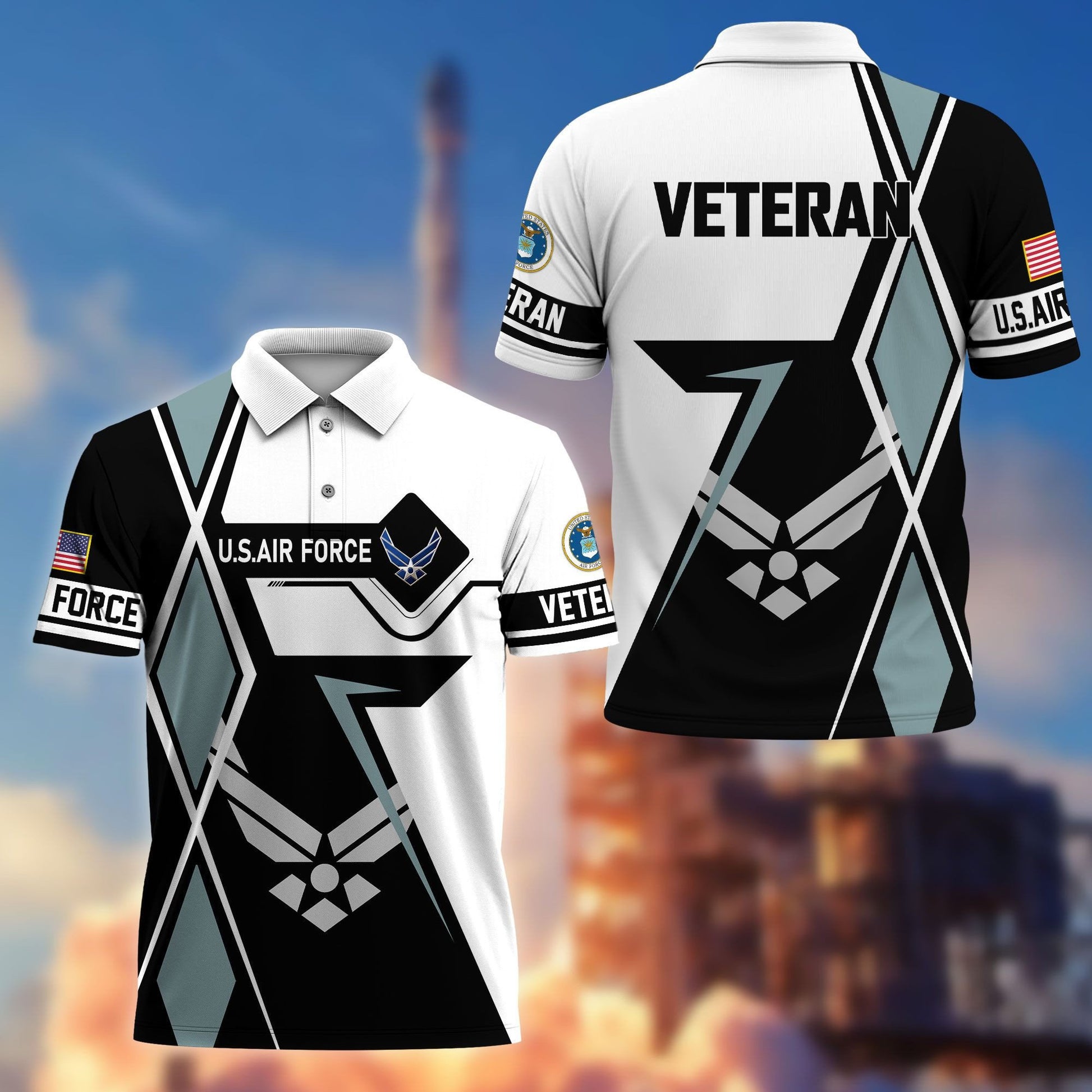 Premium US Veterans Polo Shirt BPHN110311, Gifts For US Veterans, Gifts For Dad, For Husband, Best Gifts On Father's Day, Armed Forces Day, Independence Day, Veterans Day.