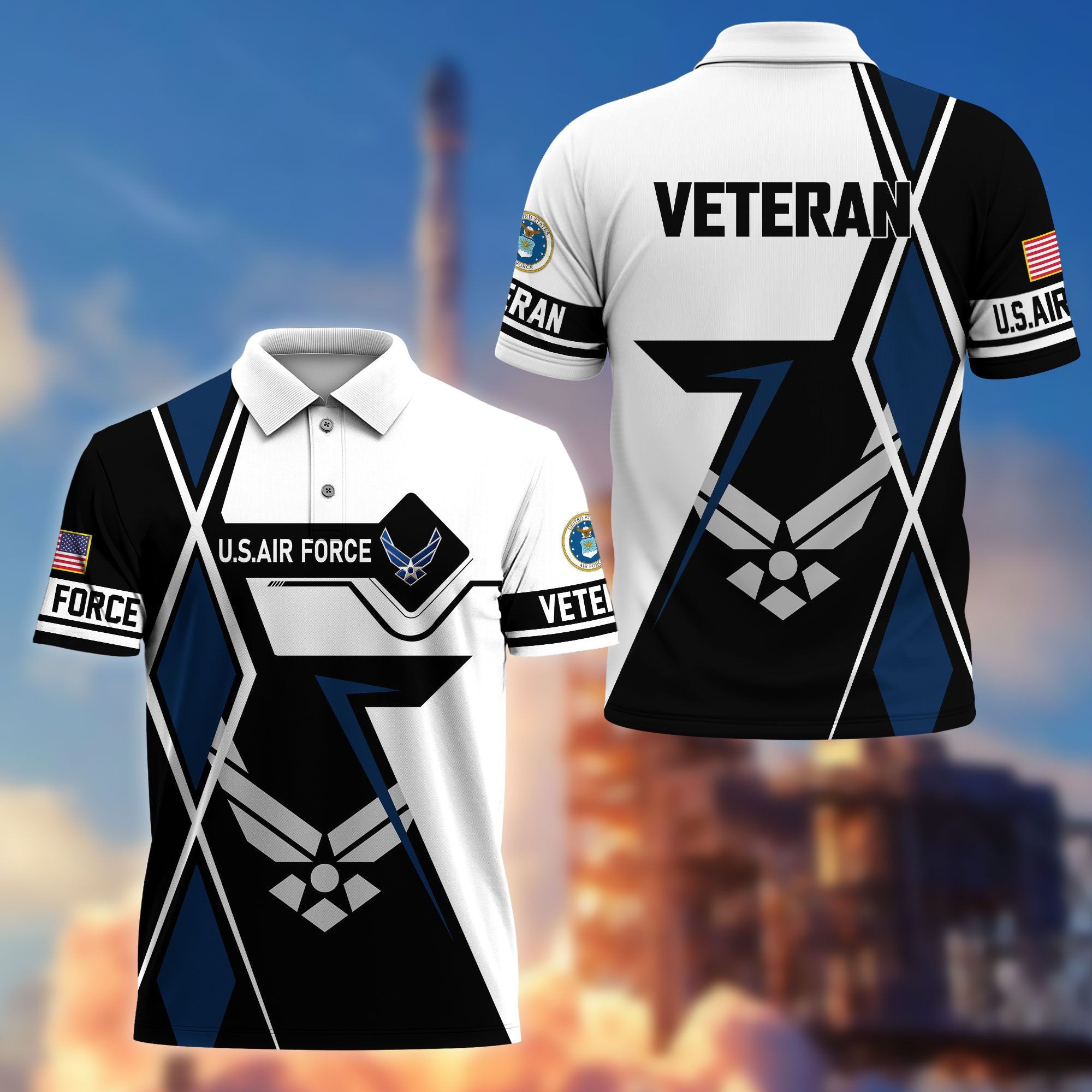 Premium US Veterans Polo Shirt BPHN110311, Gifts For US Veterans, Gifts For Dad, For Husband, Best Gifts On Father's Day, Armed Forces Day, Independence Day, Veterans Day.