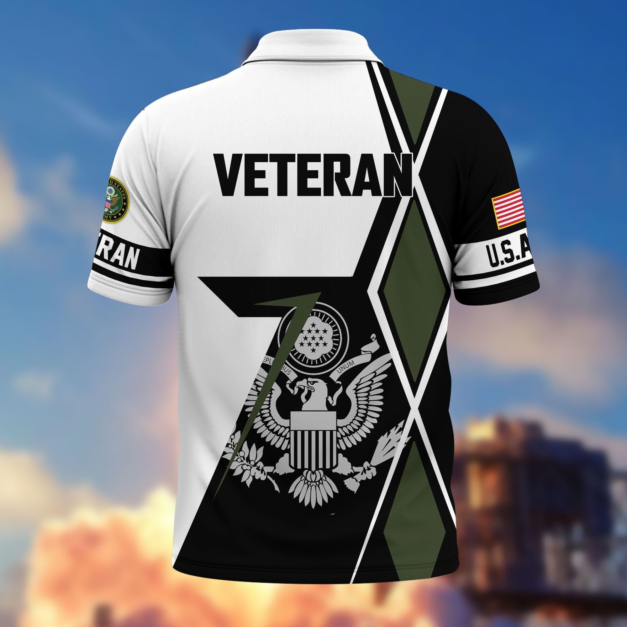 Premium US Veterans Polo Shirt BPHN110311, Gifts For US Veterans, Gifts For Dad, For Husband, Best Gifts On Father's Day, Armed Forces Day, Independence Day, Veterans Day.