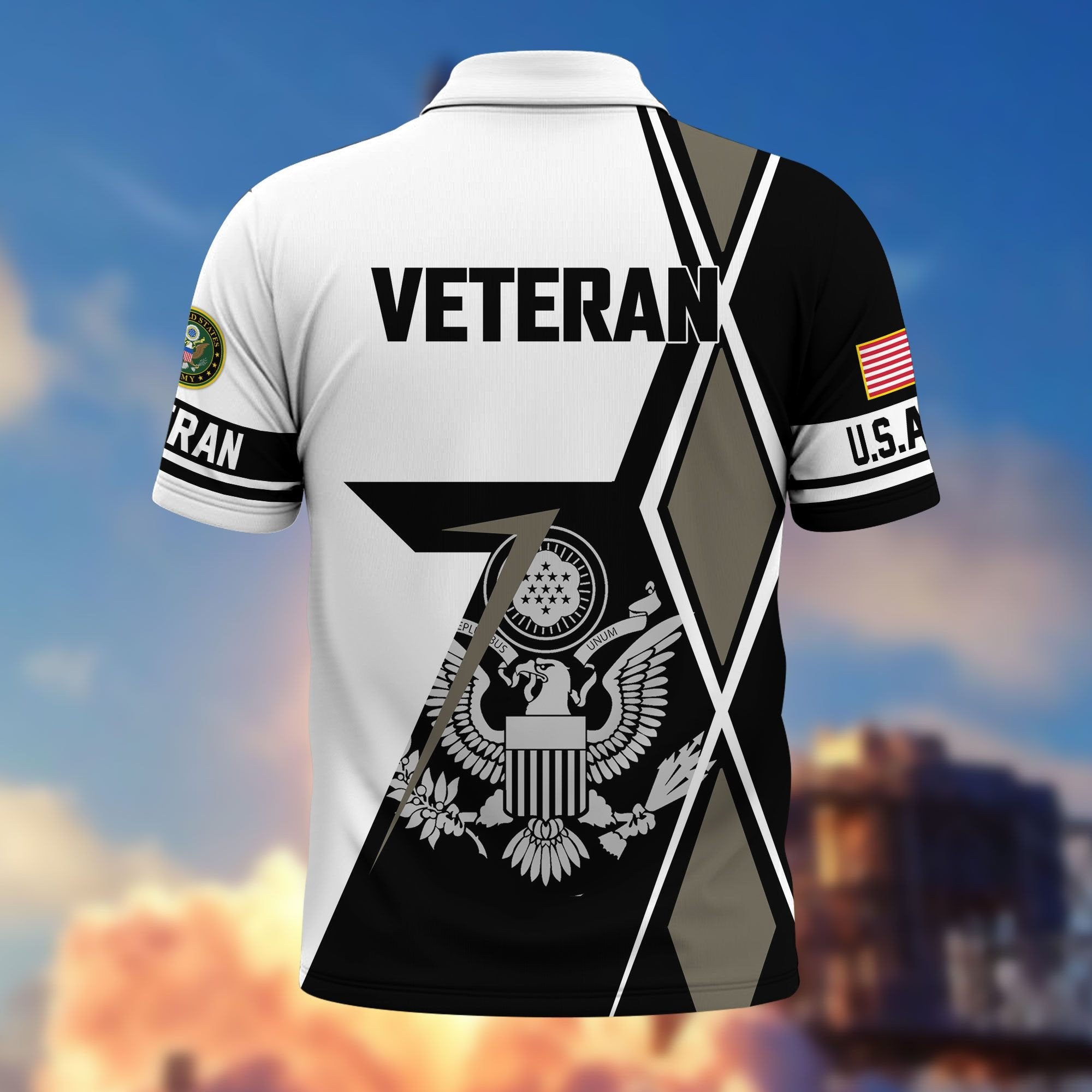 Premium US Veterans Polo Shirt BPHN110311, Gifts For US Veterans, Gifts For Dad, For Husband, Best Gifts On Father's Day, Armed Forces Day, Independence Day, Veterans Day.