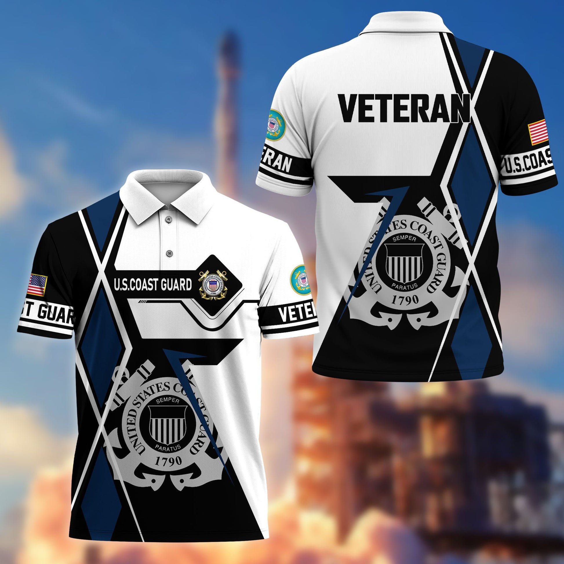 Premium US Veterans Polo Shirt BPHN110311, Gifts For US Veterans, Gifts For Dad, For Husband, Best Gifts On Father's Day, Armed Forces Day, Independence Day, Veterans Day.