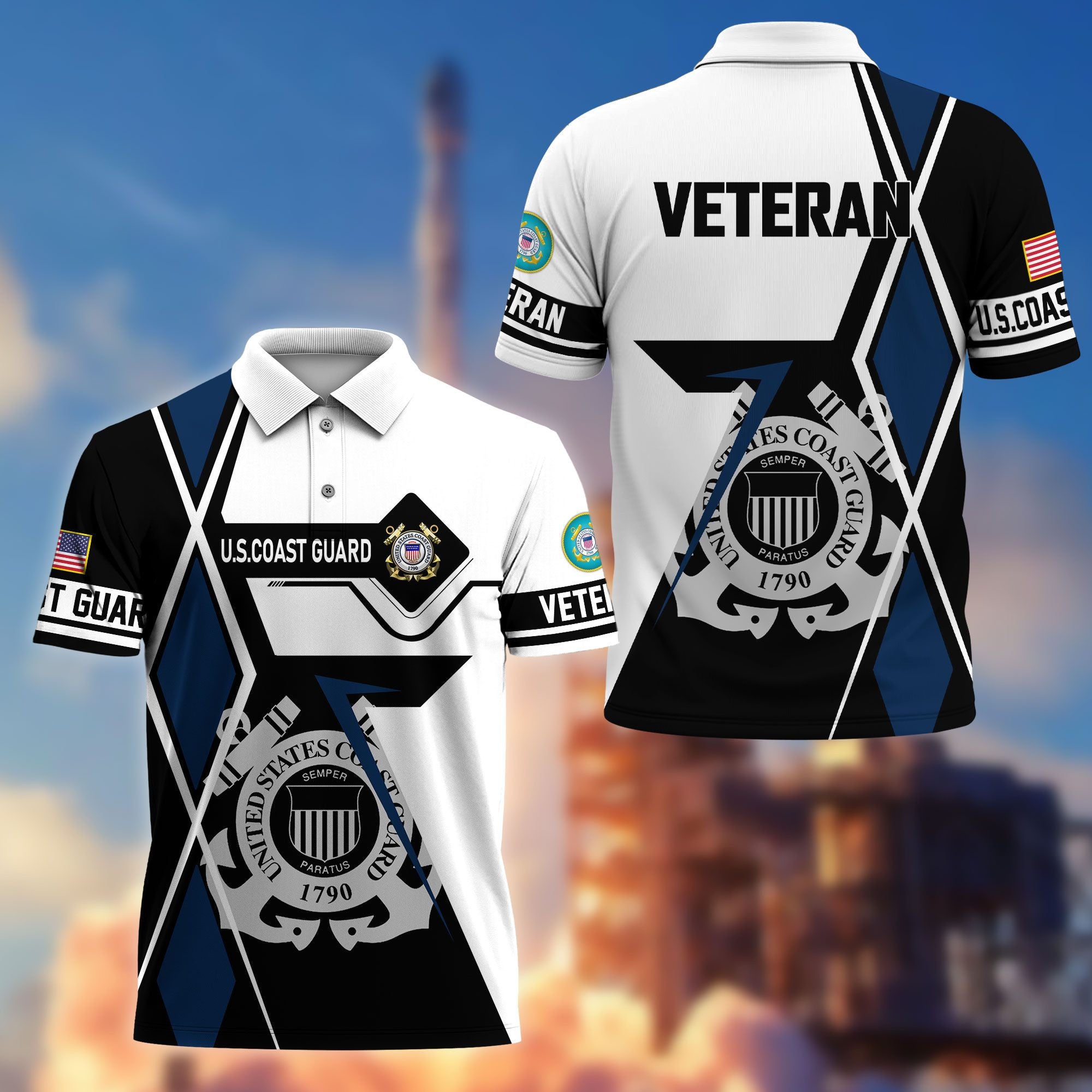 Premium US Veterans Polo Shirt BPHN110311, Gifts For US Veterans, Gifts For Dad, For Husband, Best Gifts On Father's Day, Armed Forces Day, Independence Day, Veterans Day.