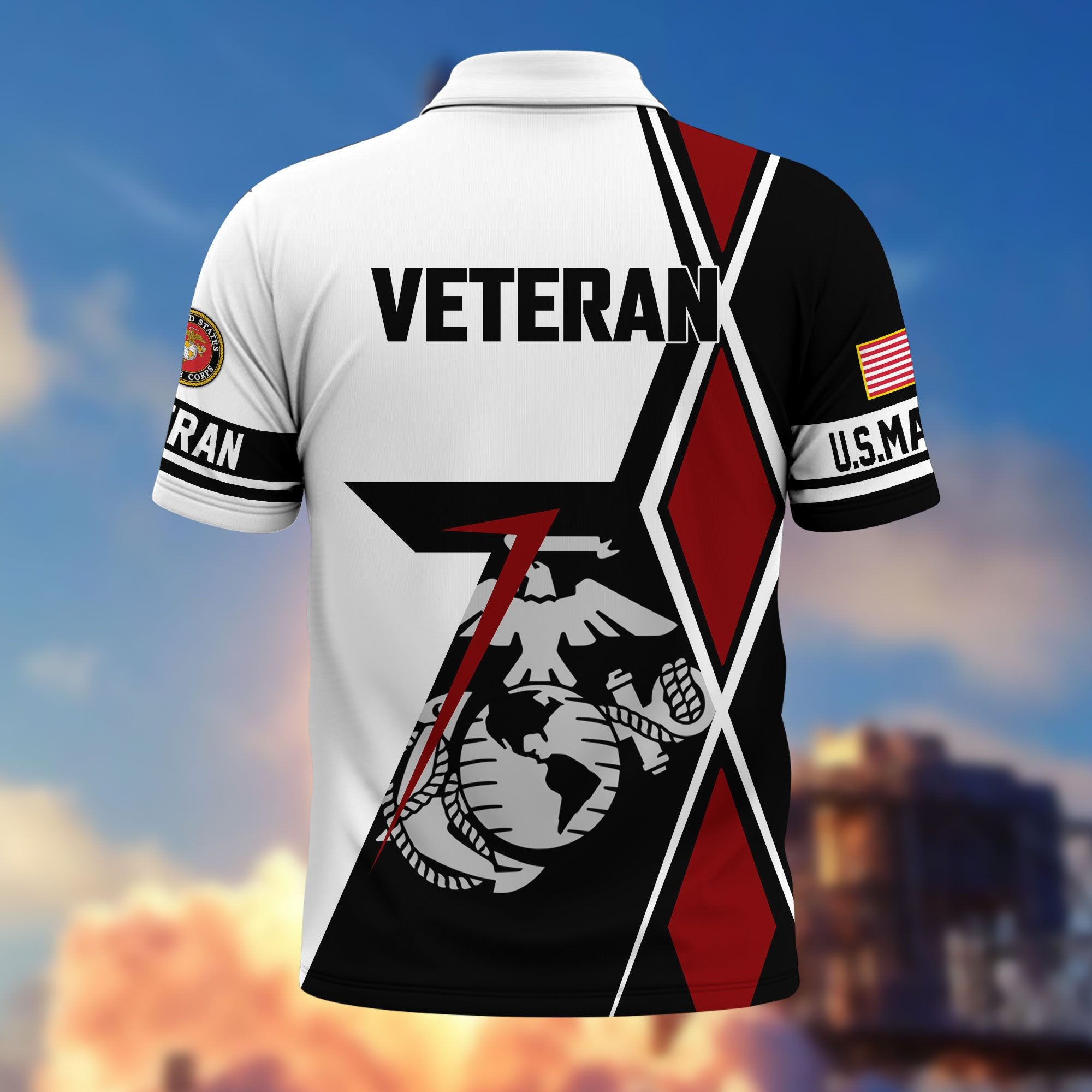 Premium US Veterans Polo Shirt BPHN110311, Gifts For US Veterans, Gifts For Dad, For Husband, Best Gifts On Father's Day, Armed Forces Day, Independence Day, Veterans Day.