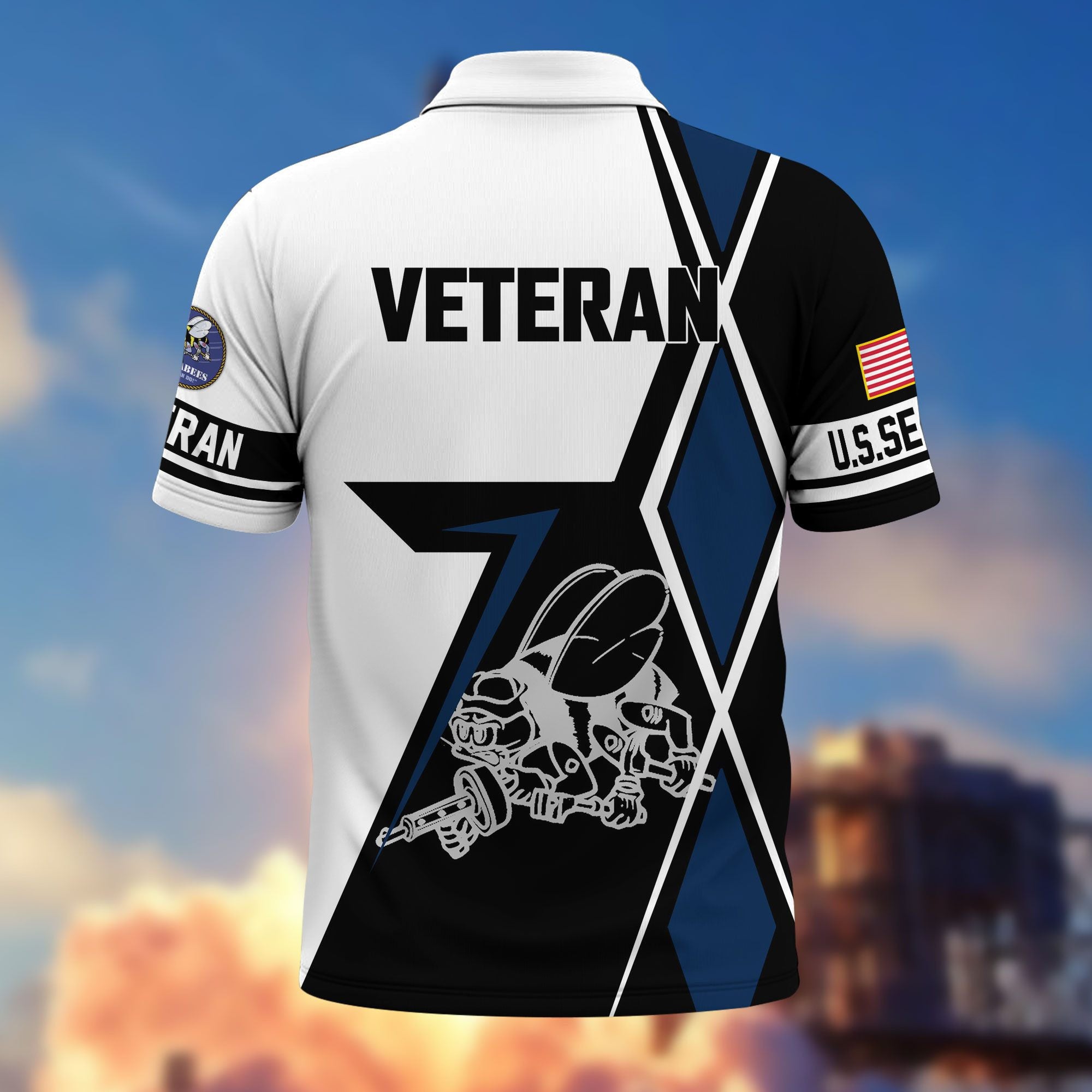 Premium US Veterans Polo Shirt BPHN110311, Gifts For US Veterans, Gifts For Dad, For Husband, Best Gifts On Father's Day, Armed Forces Day, Independence Day, Veterans Day.
