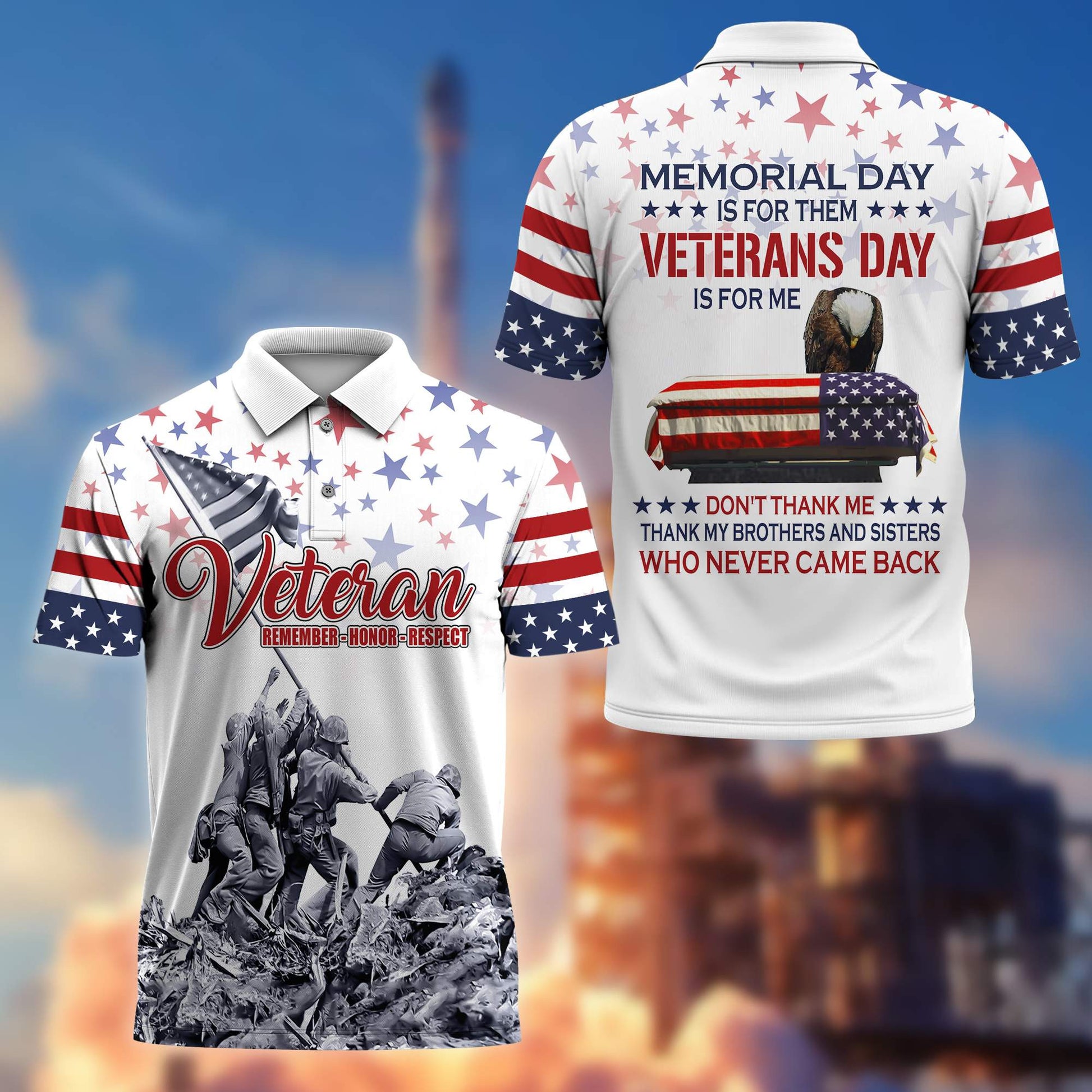 Premium US Veterans Collection BPVC060301, Memorial Day Is For Them Veterans Day Is For Me, Gifts For US Veterans, Best Gifts On Memorial Day, Father's Day, Independence Day, Armed Forces Day, Veterans Day.