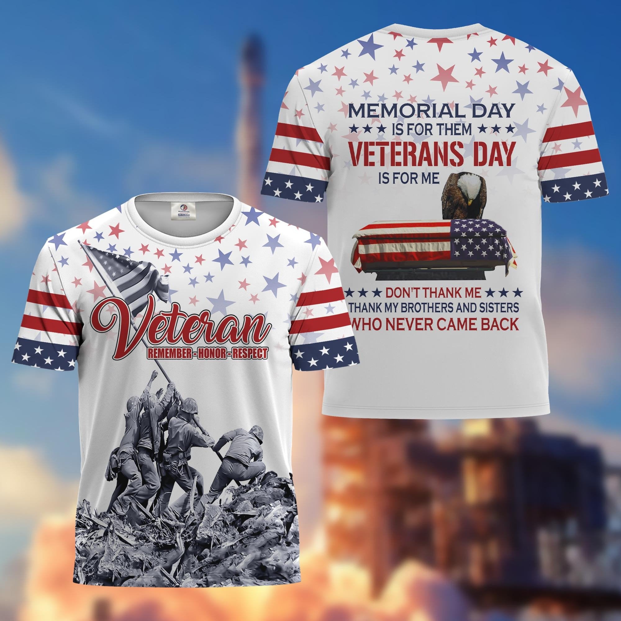 Premium US Veterans Collection BPVC060301, Memorial Day Is For Them Veterans Day Is For Me, Gifts For US Veterans, Best Gifts On Memorial Day, Father's Day, Independence Day, Armed Forces Day, Veterans Day.