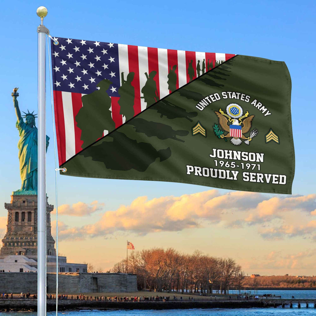 Premium Custom US Army Grommet Flag VPVC109501, Gifts For Army Veteran, Gifts For Dad, For Husband, Best Gifts On Father's Day, Armed Forces Day, Independence Day, Veterans Day.