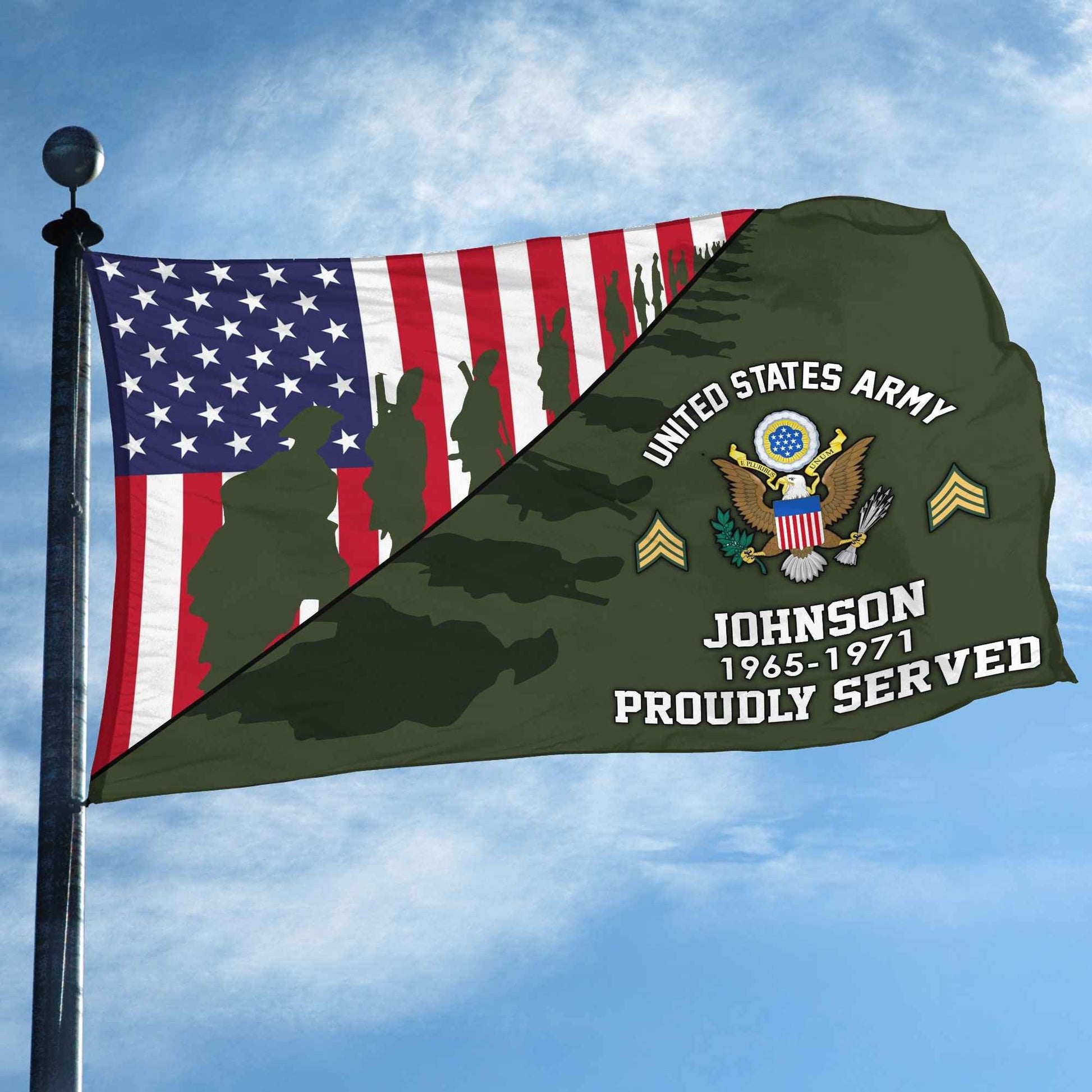 Premium Custom US Army Grommet Flag VPVC109501, Gifts For Army Veteran, Gifts For Dad, For Husband, Best Gifts On Father's Day, Armed Forces Day, Independence Day, Veterans Day.