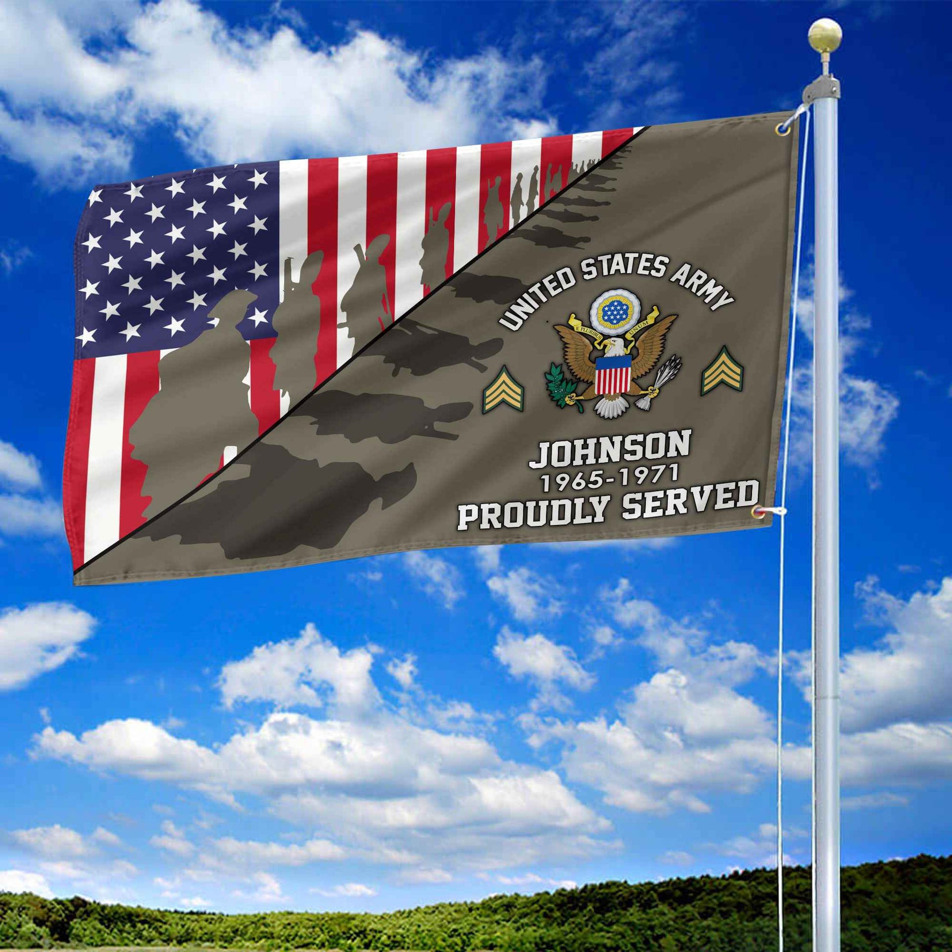 Premium Custom US Army Grommet Flag VPVC109510, Gifts For Army Veteran, Gifts For Dad, For Husband, Best Gifts On Father's Day, Armed Forces Day, Independence Day, Veterans Day.