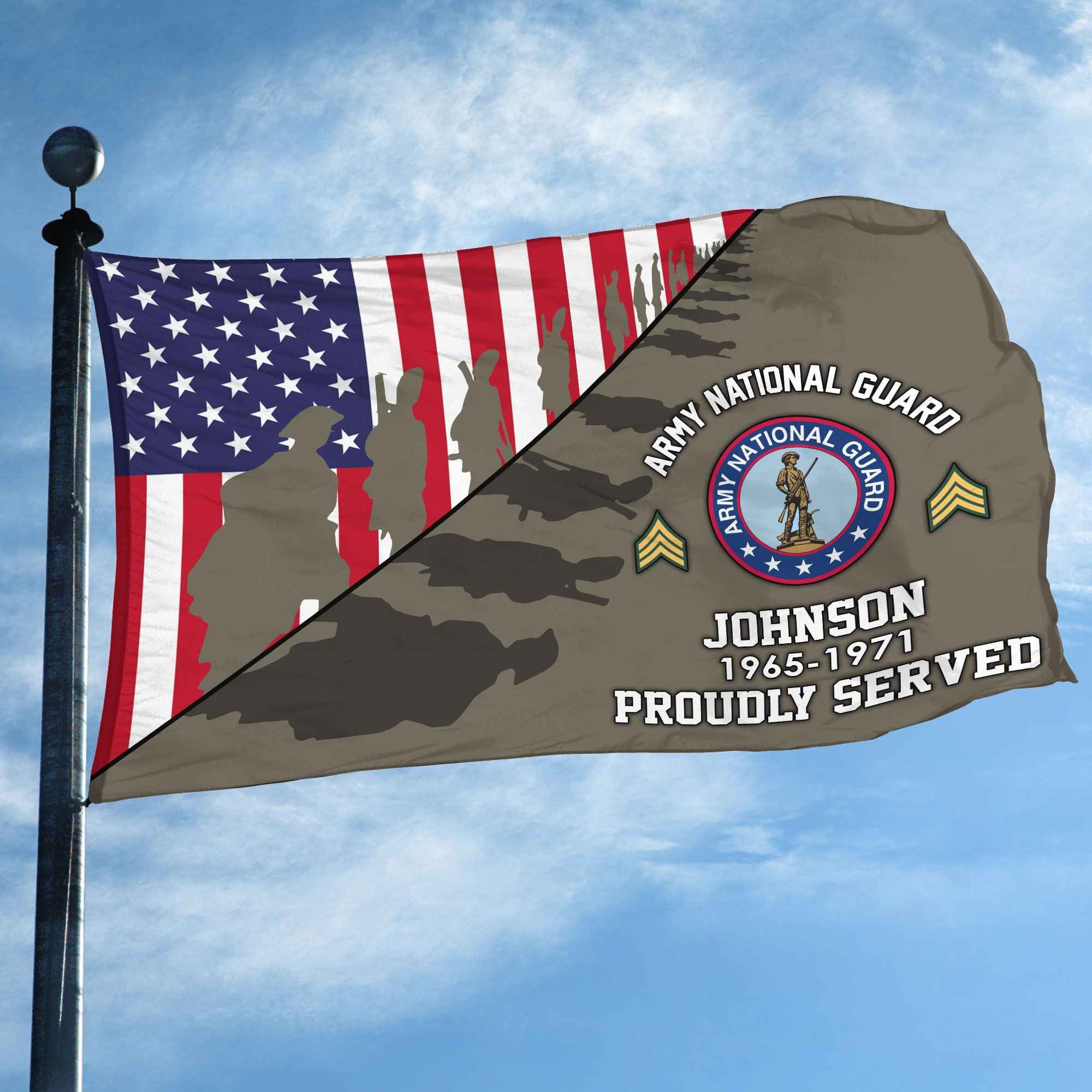 Premium Custom US Army National Guard Grommet Flag VPVC109508, Gifts For Army National Guard Veteran, Gifts For Dad, For Husband, Best Gifts On Father's Day, Armed Forces Day, Independence Day, Veterans Day.