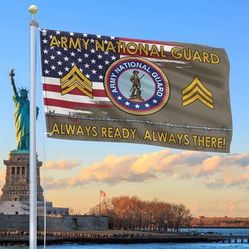 Unique Custom Name, Rank US Army National Guard Grommet Flag VPVC109608, Gifts For Army National Guard Veteran, Gifts For Dad, For Husband, Best Gifts On Father's Day, Independence Day, Veterans Day.