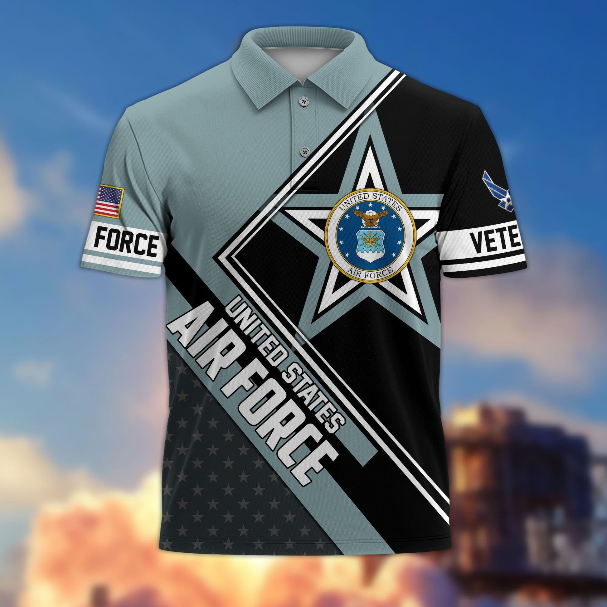 Premium US Veterans Polo Shirt BPHN120311, Gifts For US Veterans, Gifts For Dad, For Husband, Best Gifts On Father's Day, Armed Forces Day, Independence Day, Veterans Day.