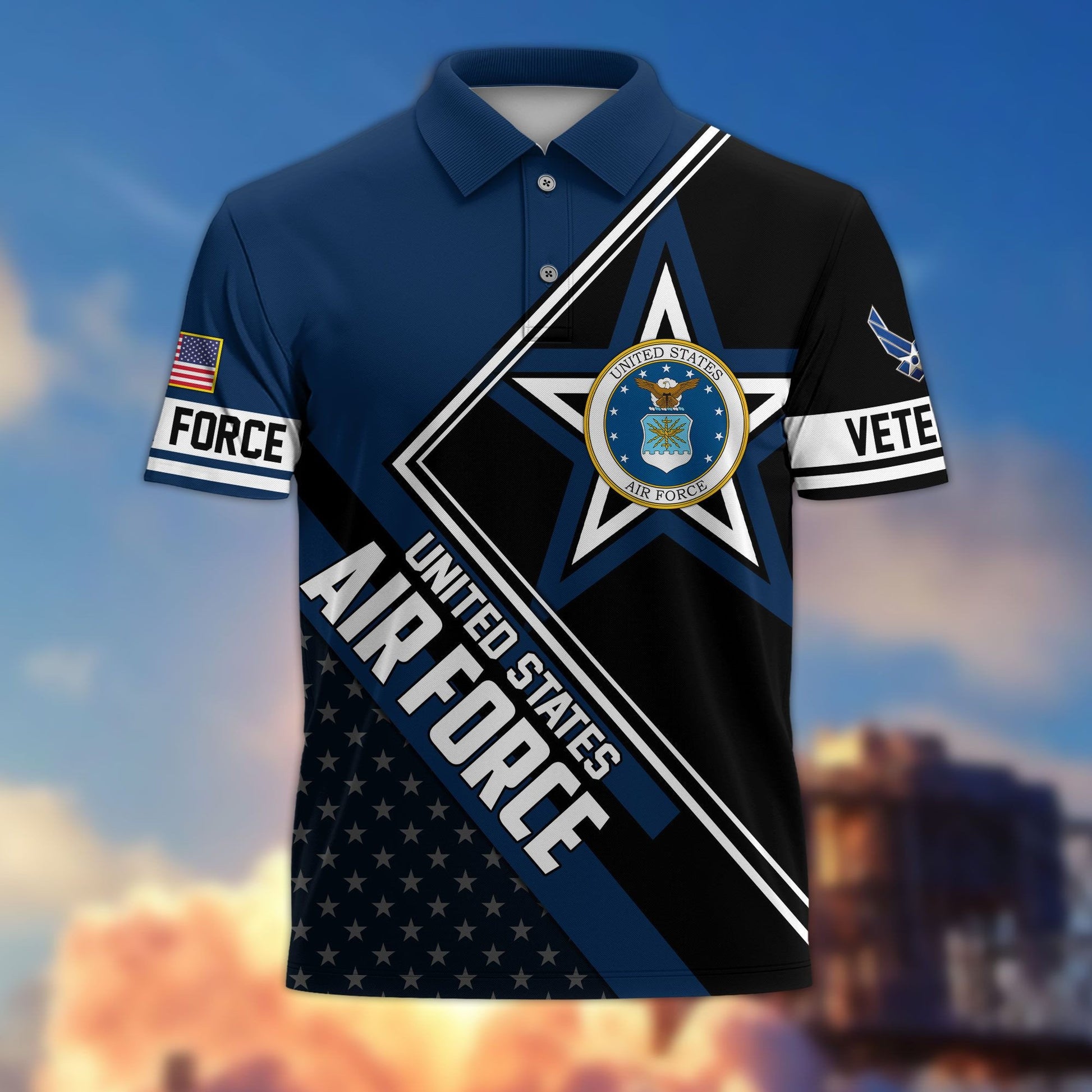 Premium US Veterans Polo Shirt BPHN120311, Gifts For US Veterans, Gifts For Dad, For Husband, Best Gifts On Father's Day, Armed Forces Day, Independence Day, Veterans Day.