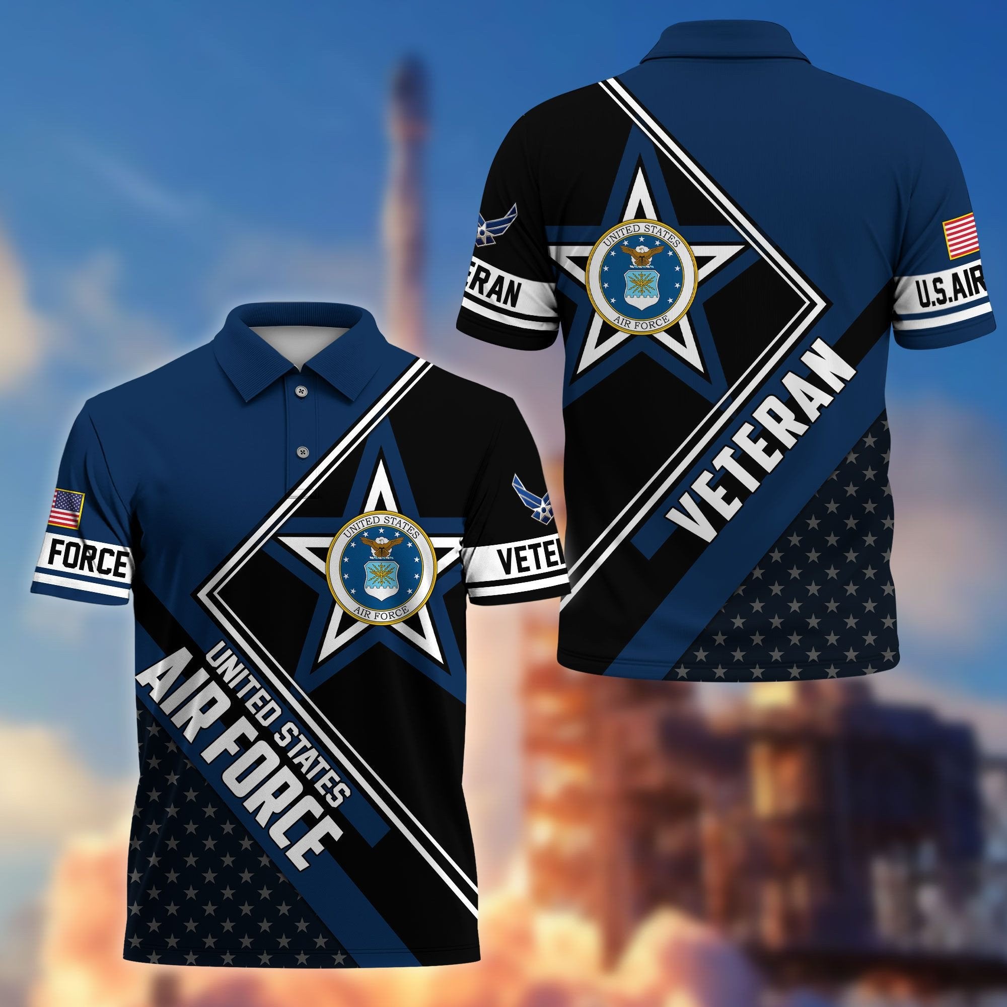 Premium US Veterans Polo Shirt BPHN120311, Gifts For US Veterans, Gifts For Dad, For Husband, Best Gifts On Father's Day, Armed Forces Day, Independence Day, Veterans Day.