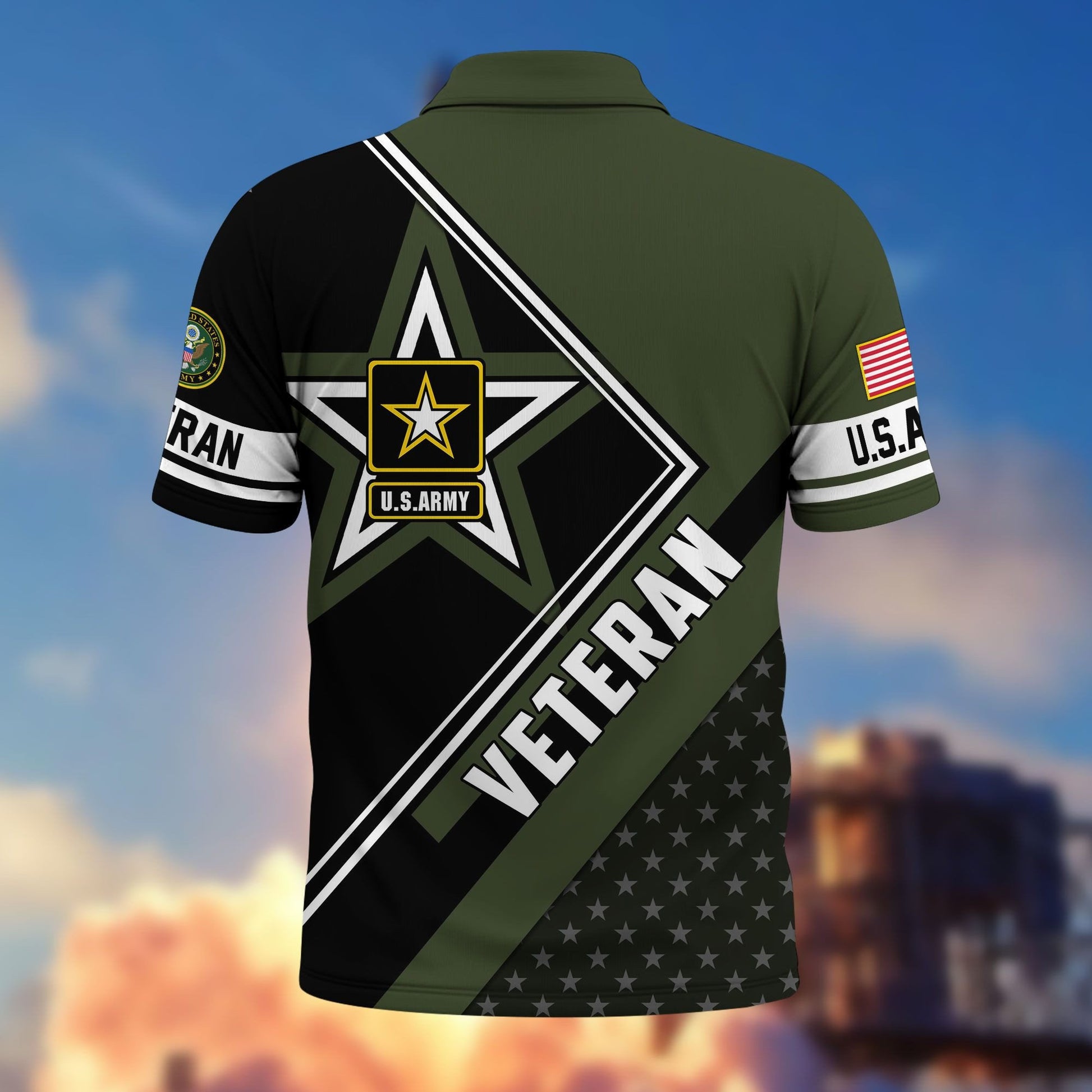 Premium US Veterans Polo Shirt BPHN120311, Gifts For US Veterans, Gifts For Dad, For Husband, Best Gifts On Father's Day, Armed Forces Day, Independence Day, Veterans Day.