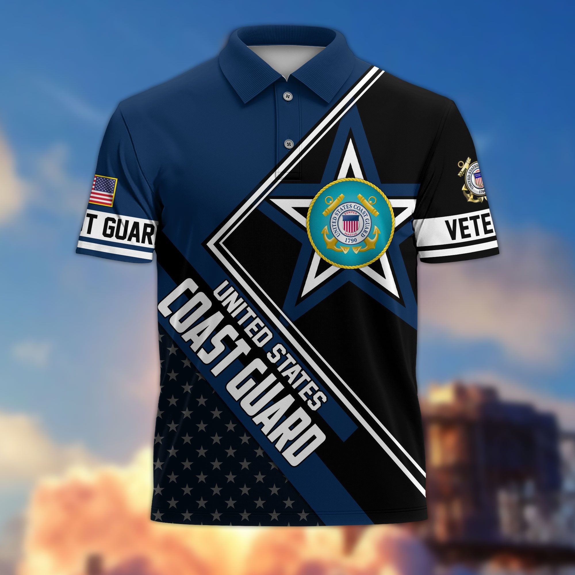 Premium US Veterans Polo Shirt BPHN120311, Gifts For US Veterans, Gifts For Dad, For Husband, Best Gifts On Father's Day, Armed Forces Day, Independence Day, Veterans Day.