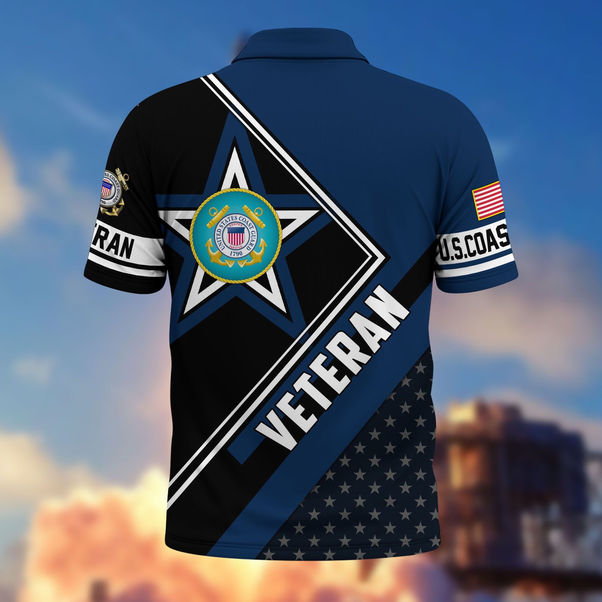 Premium US Veterans Polo Shirt BPHN120311, Gifts For US Veterans, Gifts For Dad, For Husband, Best Gifts On Father's Day, Armed Forces Day, Independence Day, Veterans Day.