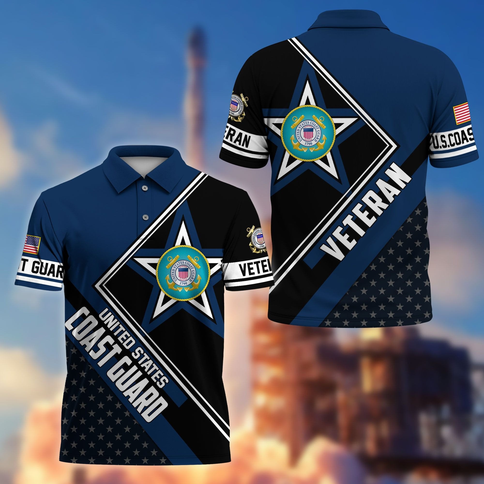 Premium US Veterans Polo Shirt BPHN120311, Gifts For US Veterans, Gifts For Dad, For Husband, Best Gifts On Father's Day, Armed Forces Day, Independence Day, Veterans Day.