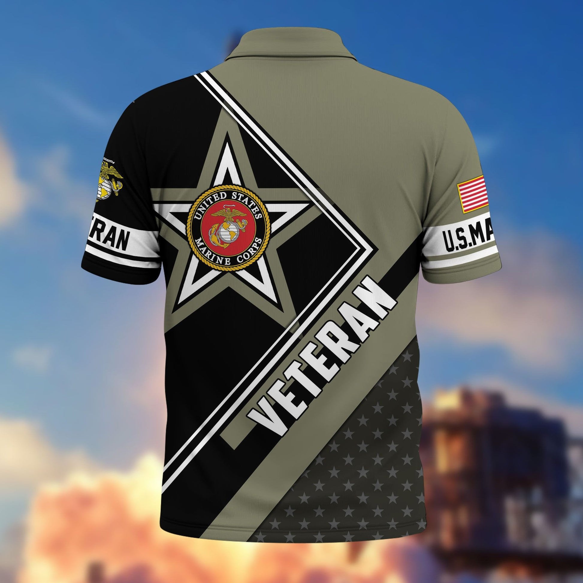 Premium US Veterans Polo Shirt BPHN120311, Gifts For US Veterans, Gifts For Dad, For Husband, Best Gifts On Father's Day, Armed Forces Day, Independence Day, Veterans Day.
