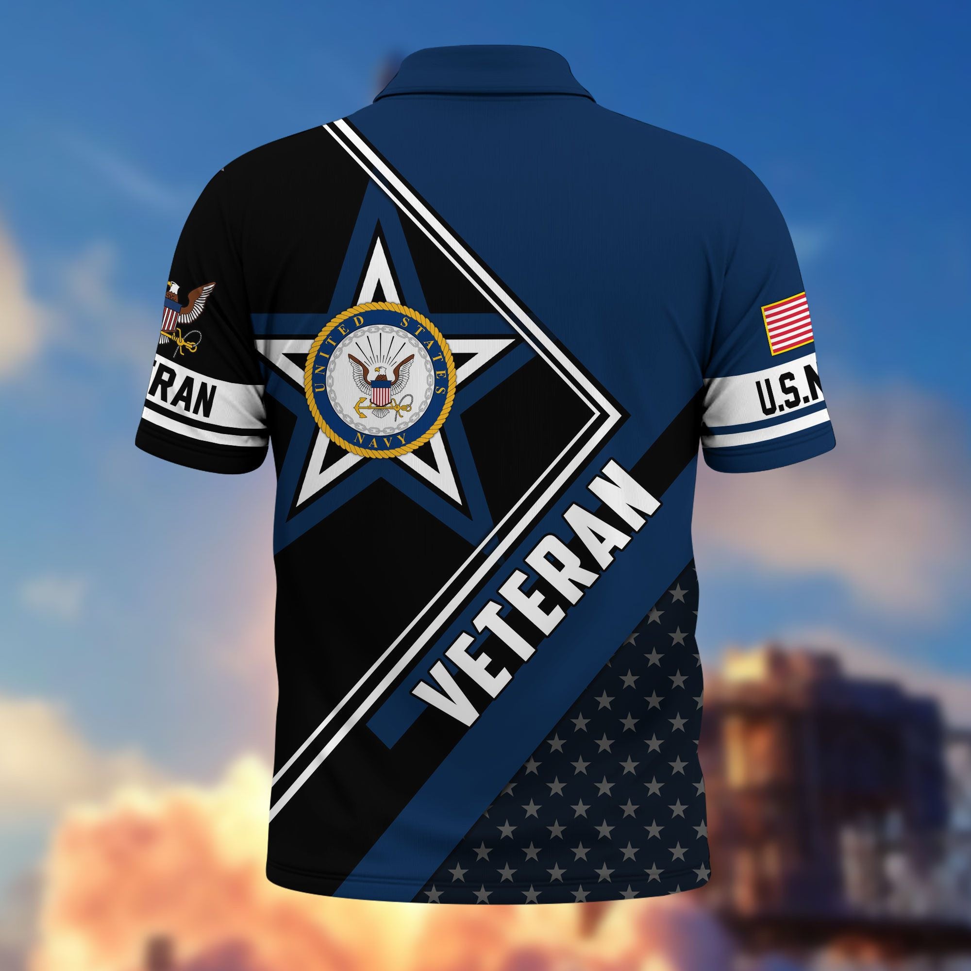 Premium US Veterans Polo Shirt BPHN120311, Gifts For US Veterans, Gifts For Dad, For Husband, Best Gifts On Father's Day, Armed Forces Day, Independence Day, Veterans Day.