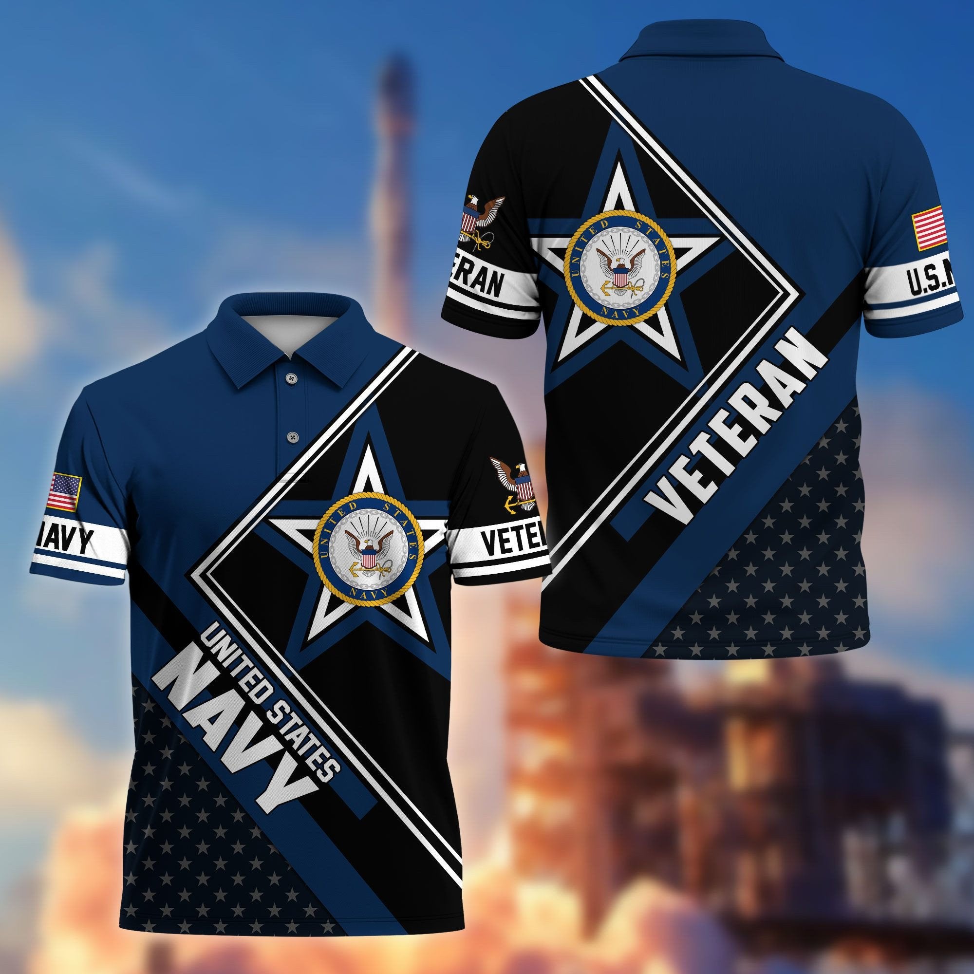 Premium US Veterans Polo Shirt BPHN120311, Gifts For US Veterans, Gifts For Dad, For Husband, Best Gifts On Father's Day, Armed Forces Day, Independence Day, Veterans Day.