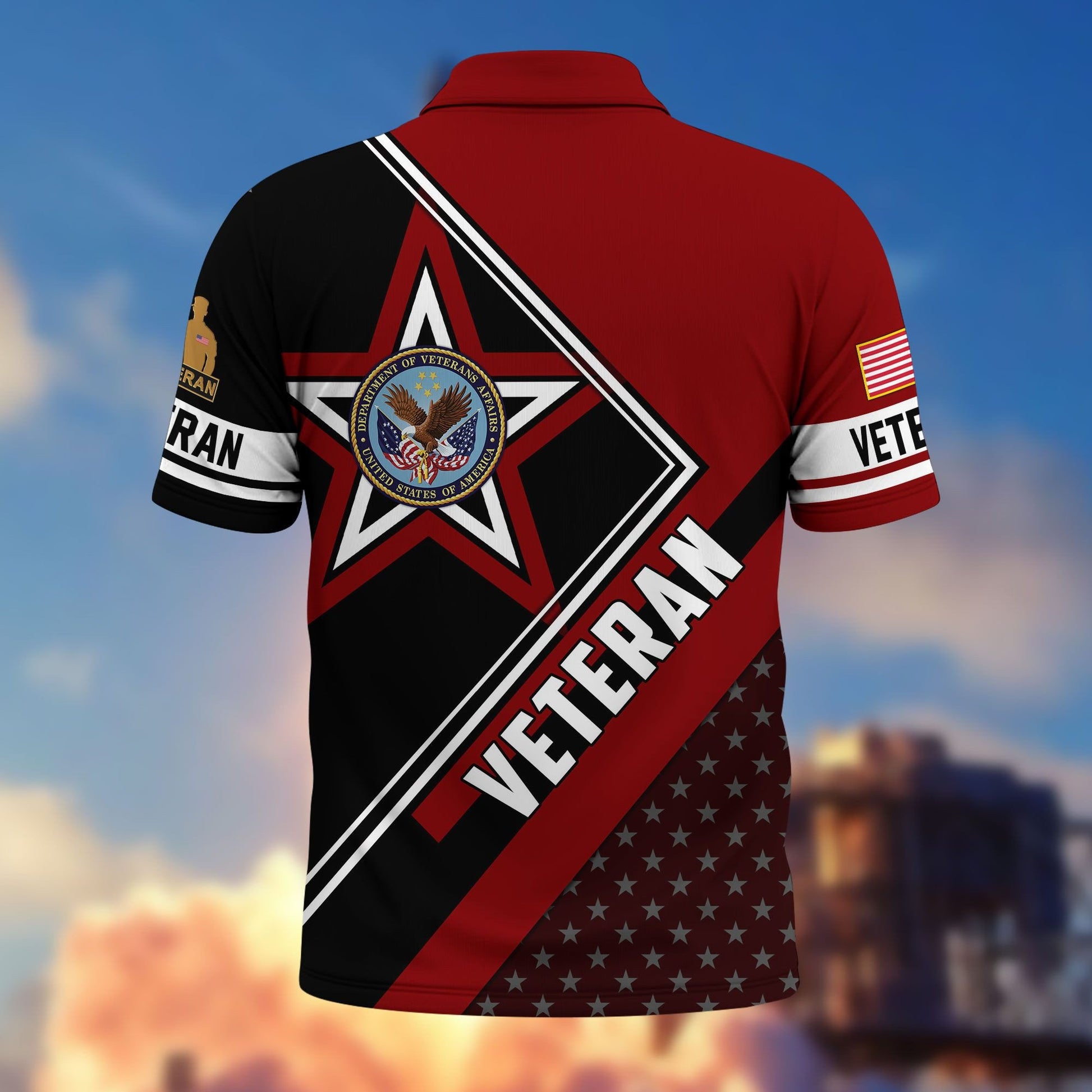Premium US Veterans Polo Shirt BPHN120311, Gifts For US Veterans, Gifts For Dad, For Husband, Best Gifts On Father's Day, Armed Forces Day, Independence Day, Veterans Day.