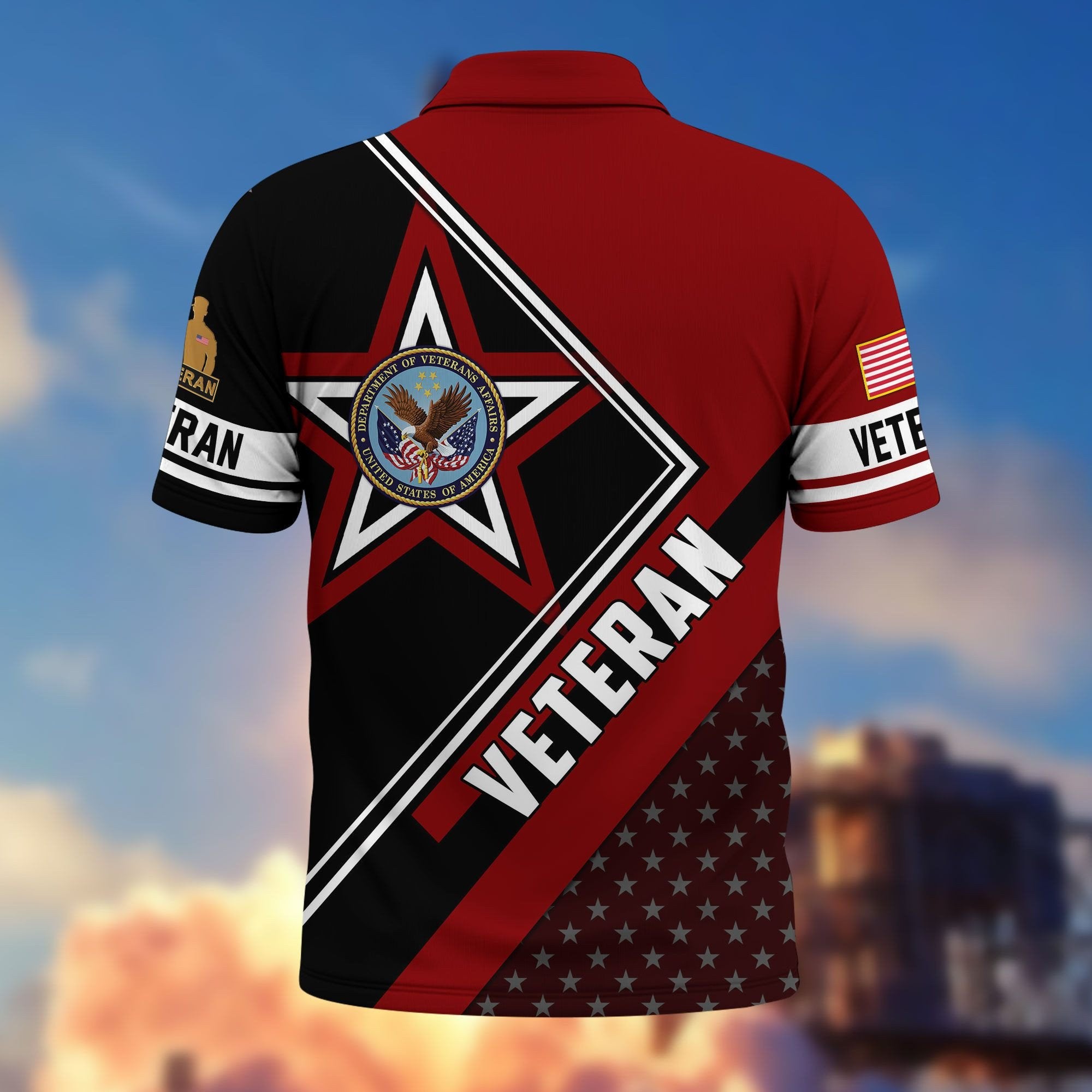 Premium US Veterans Polo Shirt BPHN120311, Gifts For US Veterans, Gifts For Dad, For Husband, Best Gifts On Father's Day, Armed Forces Day, Independence Day, Veterans Day.