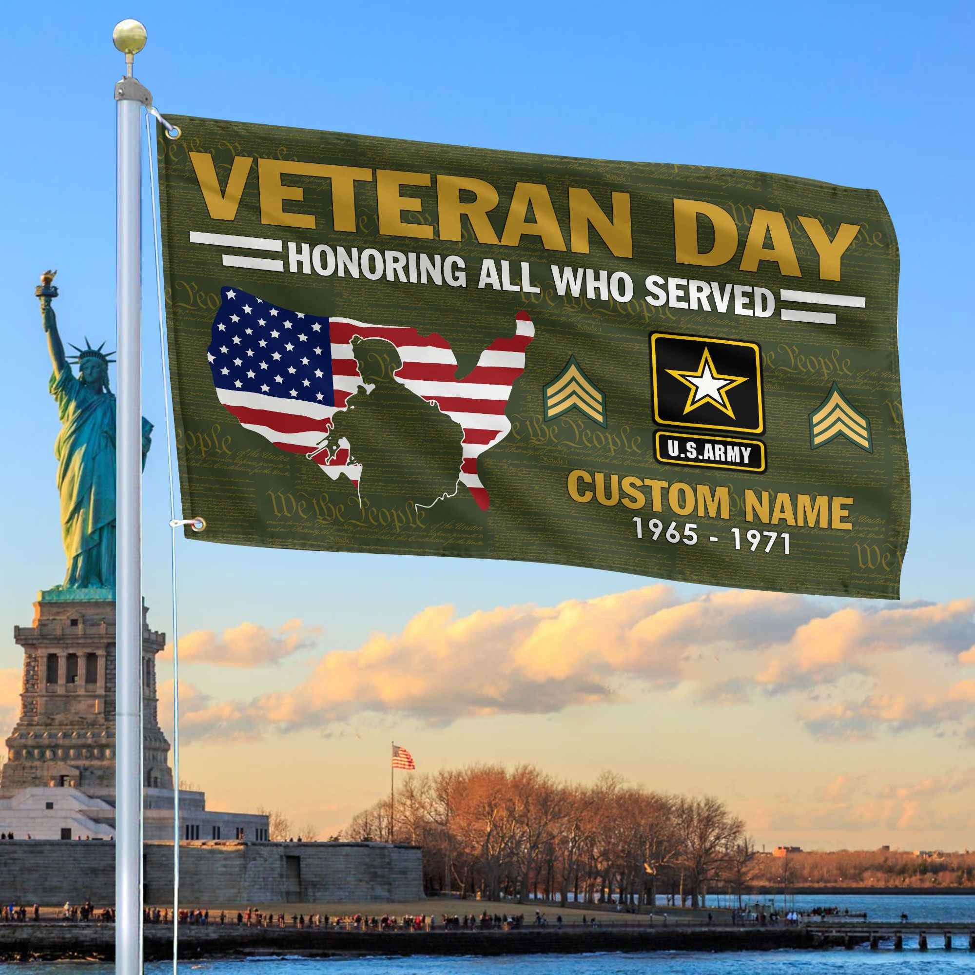 Premium Custom US Army Grommet Flag VPVC105601, Gifts For Army Veteran, Gifts For Dad, For Husband, Best Gifts On Father's Day, Armed Forces Day, Independence Day, Veterans Day.