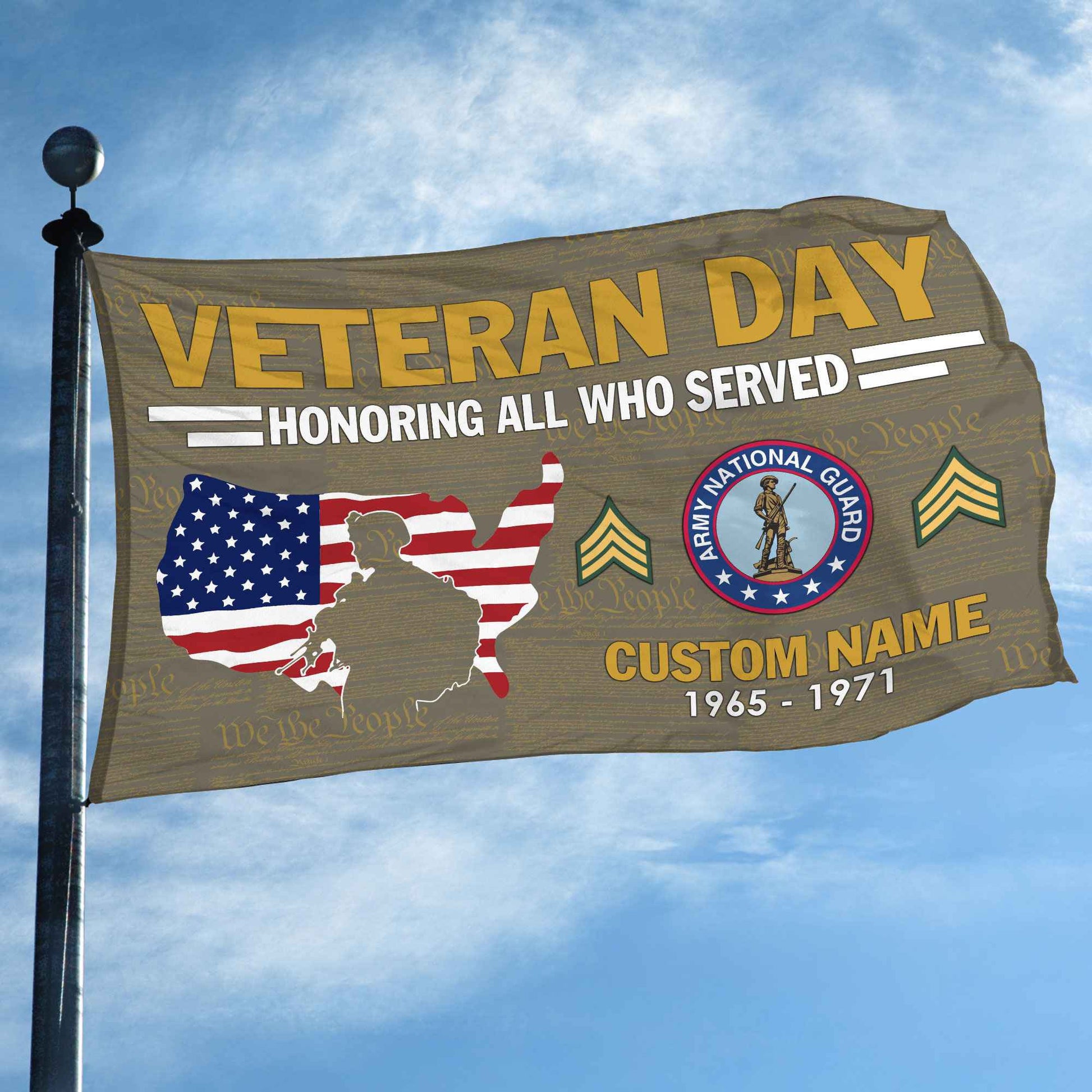 Premium Custom US Army National Guard Grommet Flag VPVC105608, Gifts For Army National Guard Veteran, Gifts For Dad, For Husband, Best Gifts On Father's Day, Armed Forces Day, Independence Day, Veterans Day.