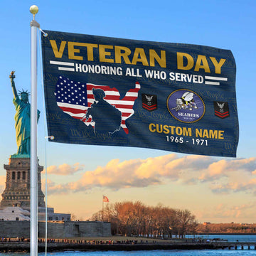 Premium Custom US Seabees Grommet Flag VPVC105609, Gifts For Seabees Veteran, Gifts For Dad, For Husband, Best Gifts On Father's Day, Armed Forces Day, Independence Day, Veterans Day.