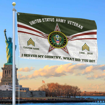 Premium Custom US Army Grommet Flag VPVC105801, Gifts For Army Veteran, Best Gifts On Father's Day, Armed Forces Day, Independence Day, Veterans Day.