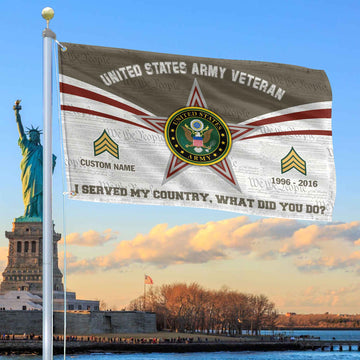 Premium Custom US Army Grommet Flag VPVC105810, Gifts For Army Veteran, Best Gifts On Father's Day, Armed Forces Day, Independence Day, Veterans Day.
