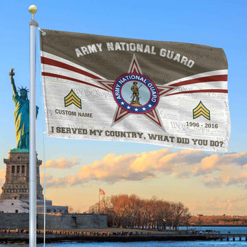 Premium Custom US Army National Guard Grommet Flag VPVC105808, Gifts For Army National Guard Veteran, Best Gifts On Father's Day, Armed Forces Day, Independence Day, Veterans Day.