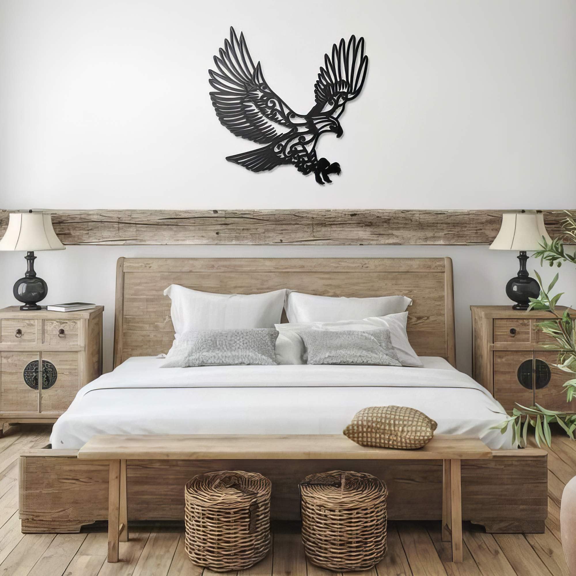 Premium Custom US Veteran Metal Signs VPVC901064, Eagle Flying Sign Independence Day Veteran Day Patriotic Decor Gift