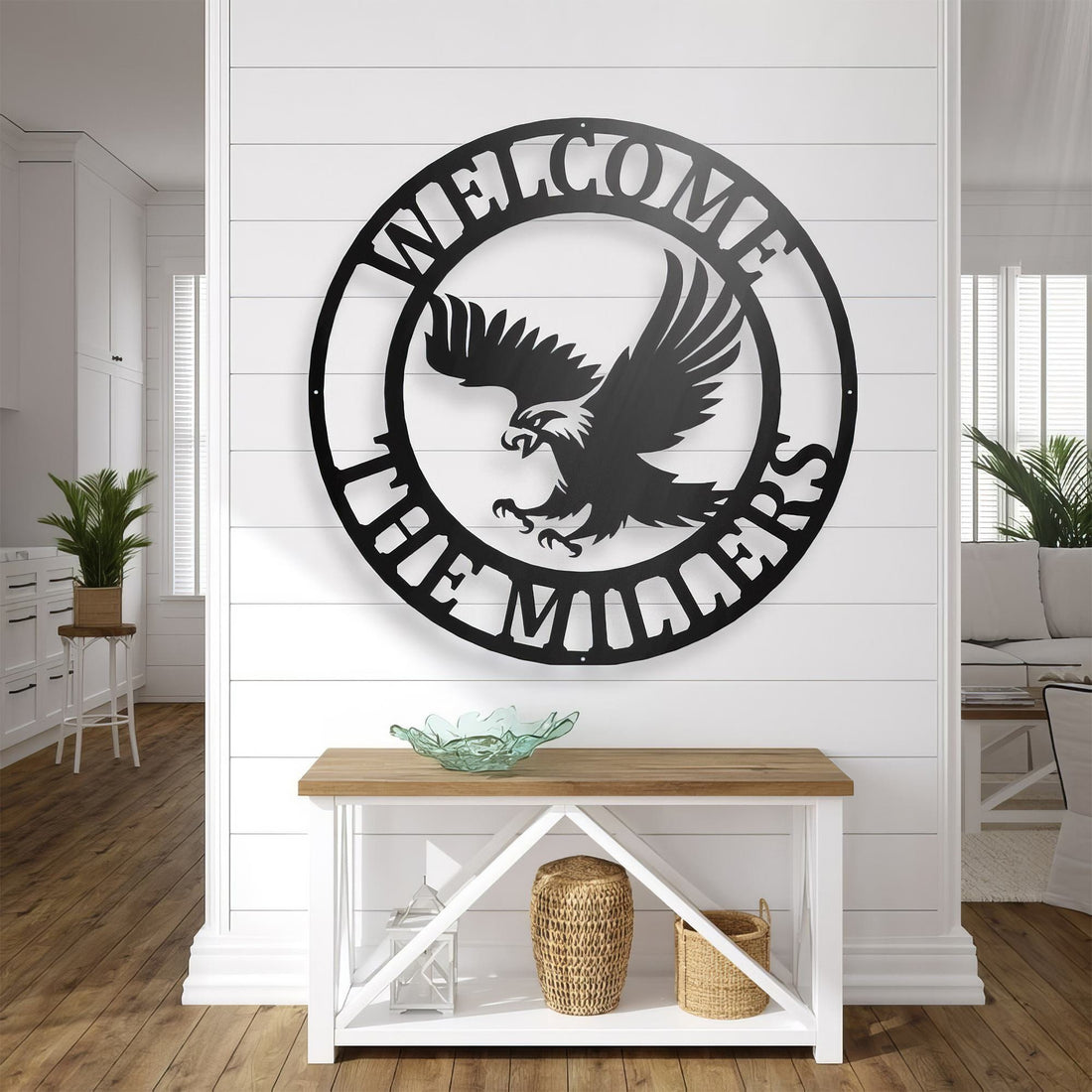 Premium US Veteran Metal Signs VPVC901069, Gifts For US Veterans, Eagle’s Nest Sign Flying Eagle Independence Day Veteran Day Patriotic Decor