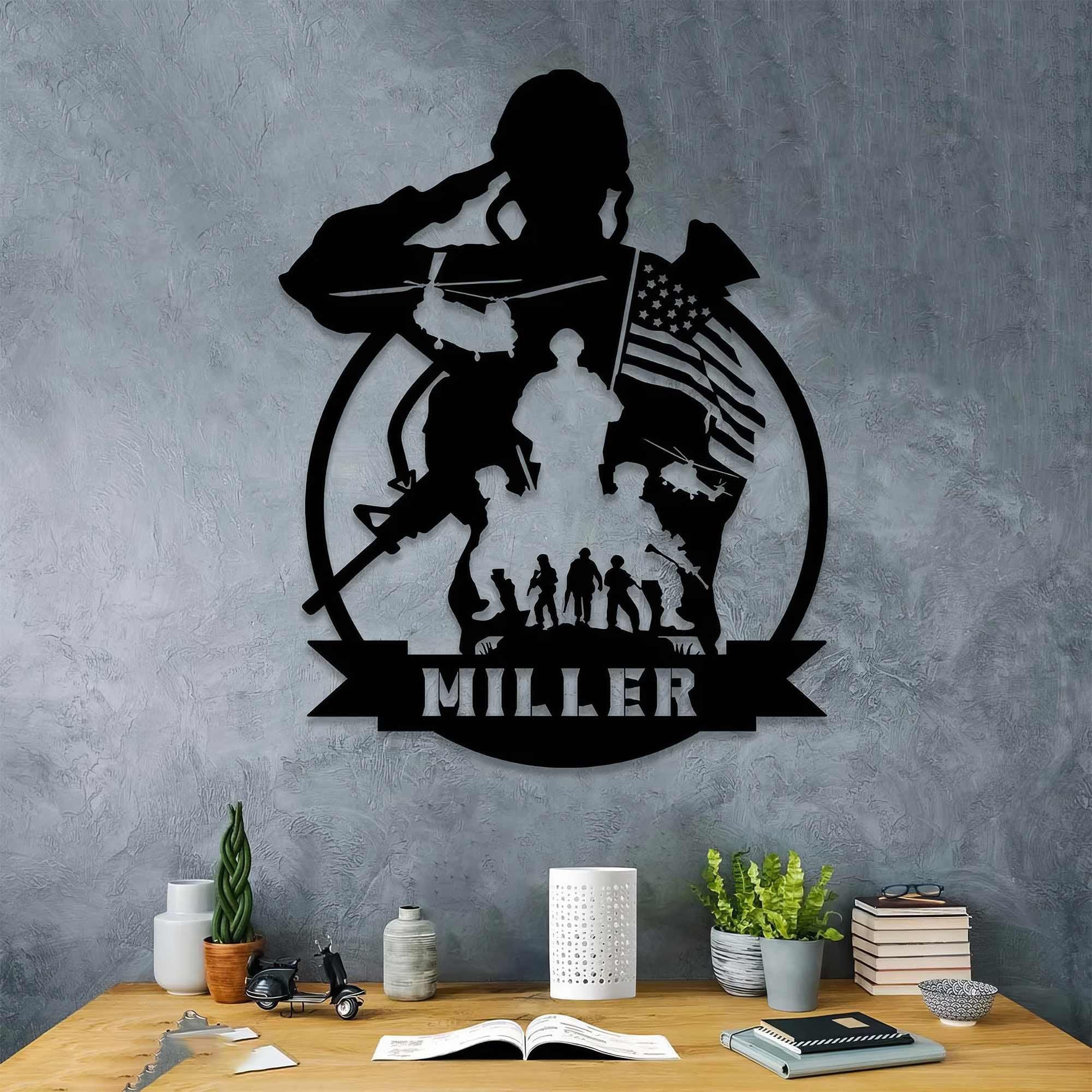 Premium Custom US Veteran Metal Signs VPVC901101, Gifts For US Veterans, Soldiers Veteran Sign Metal, Custom Military Metal Art, Wall Decor, Veterans Day Gift For Proud Soldiers