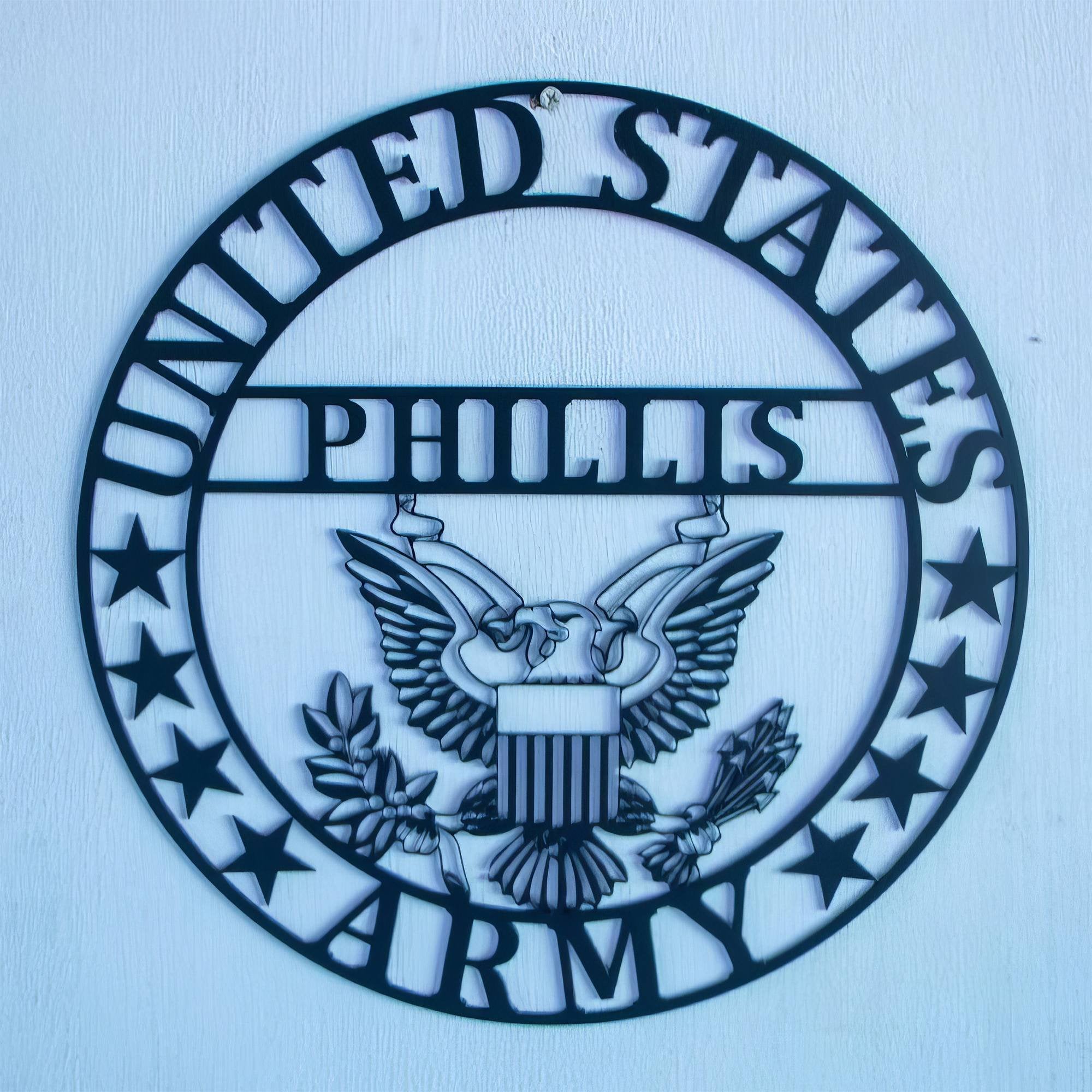 Premium Custom US Veteran Metal Signs VPVC901113, Gifts For US Veterans, United States Army Metal Sign Gift for Army, Military Metal Art Home Decor
