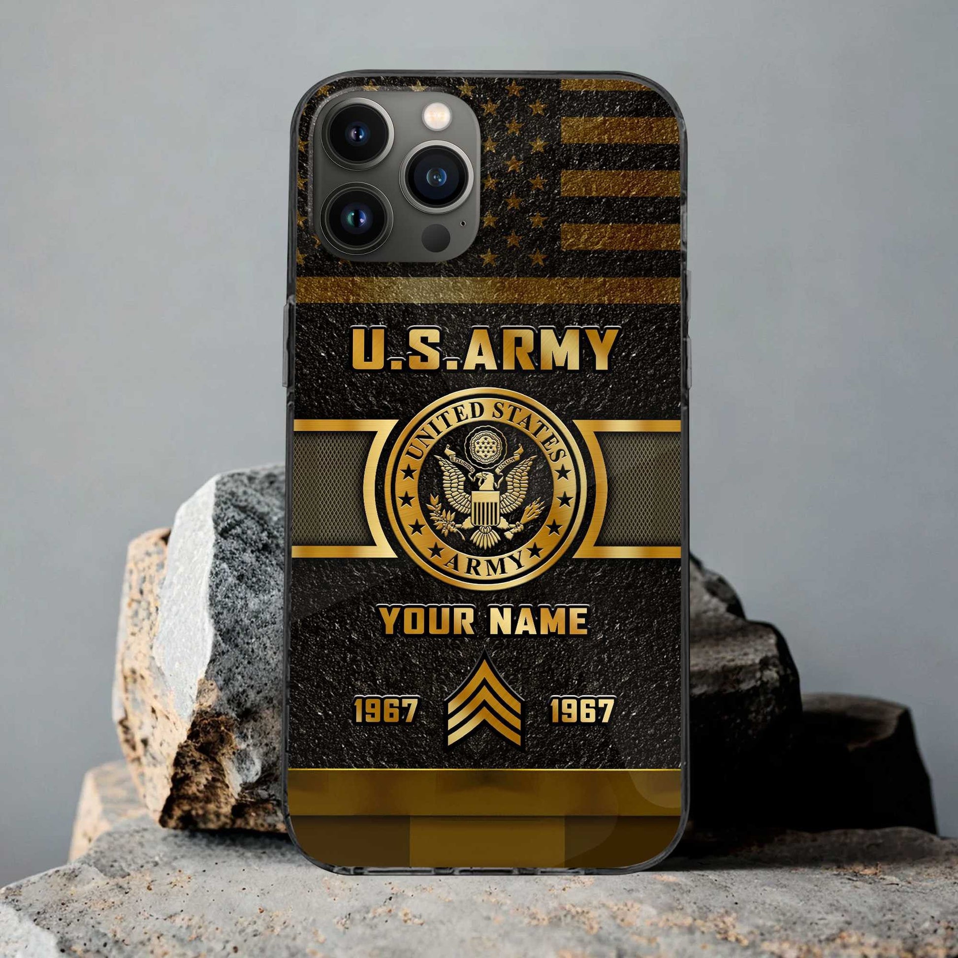 Premium Custom US Army Phone Case VPVC501501, Gifts For Army Veteran, Gifts For Dad, For Husband, Best Gifts On Father's Day, Armed Forces Day, Independence Day, Veterans Day.