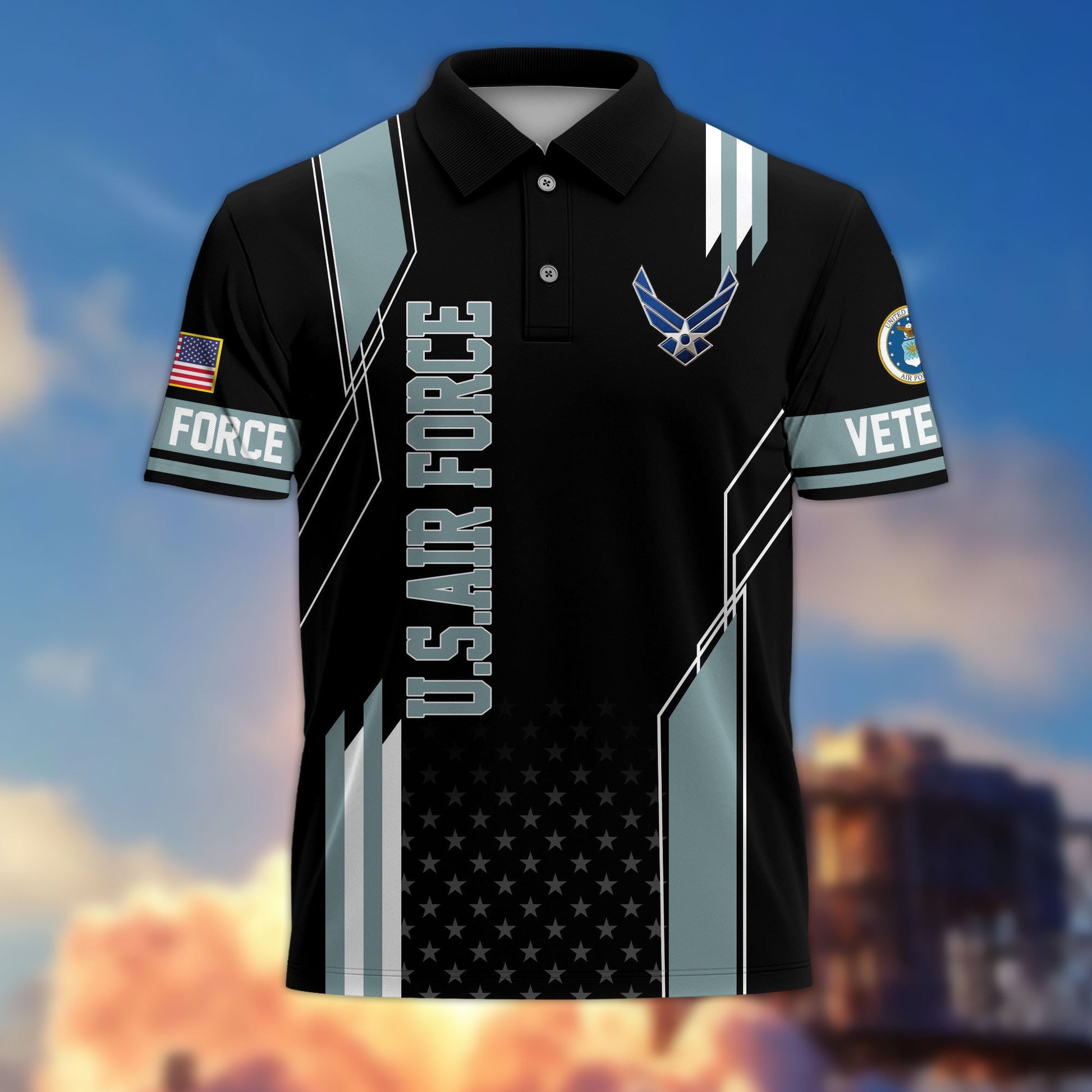 Premium US Veterans Polo Shirt BPHN100311, Gifts For US Veterans, Best Gifts On Father's Day, Armed Forces Day, Independence Day, Veterans Day.