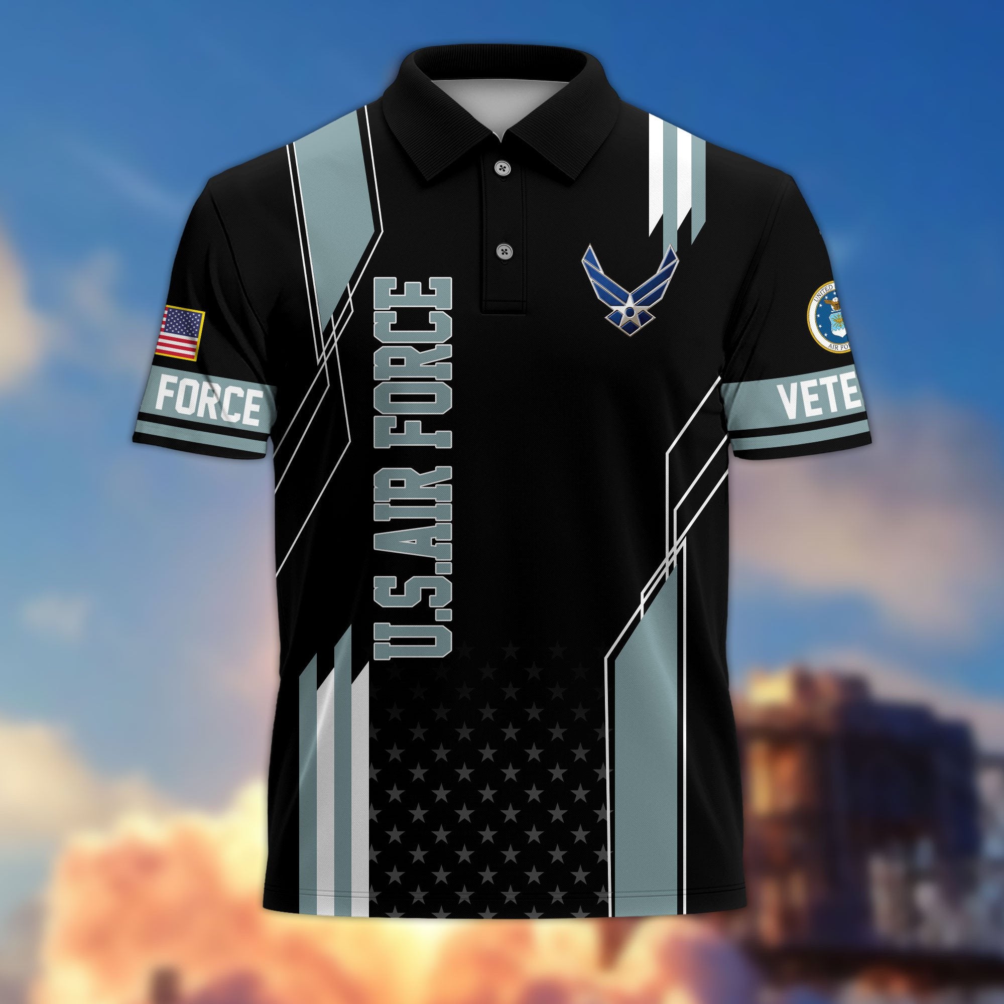 Premium US Veterans Polo Shirt BPHN100311, Gifts For US Veterans, Best Gifts On Father's Day, Armed Forces Day, Independence Day, Veterans Day.