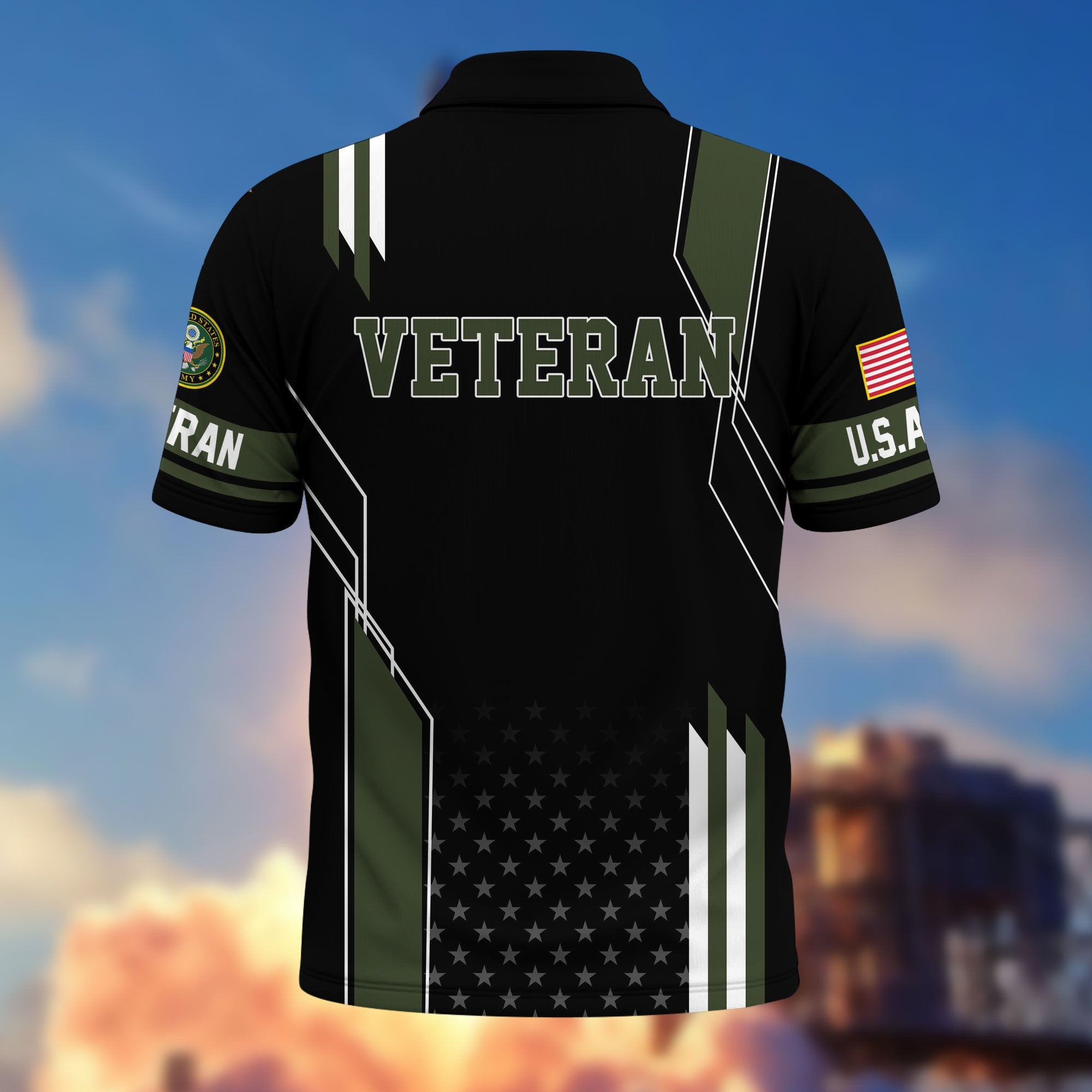 Premium US Veterans Polo Shirt BPHN100311, Gifts For US Veterans, Best Gifts On Father's Day, Armed Forces Day, Independence Day, Veterans Day.