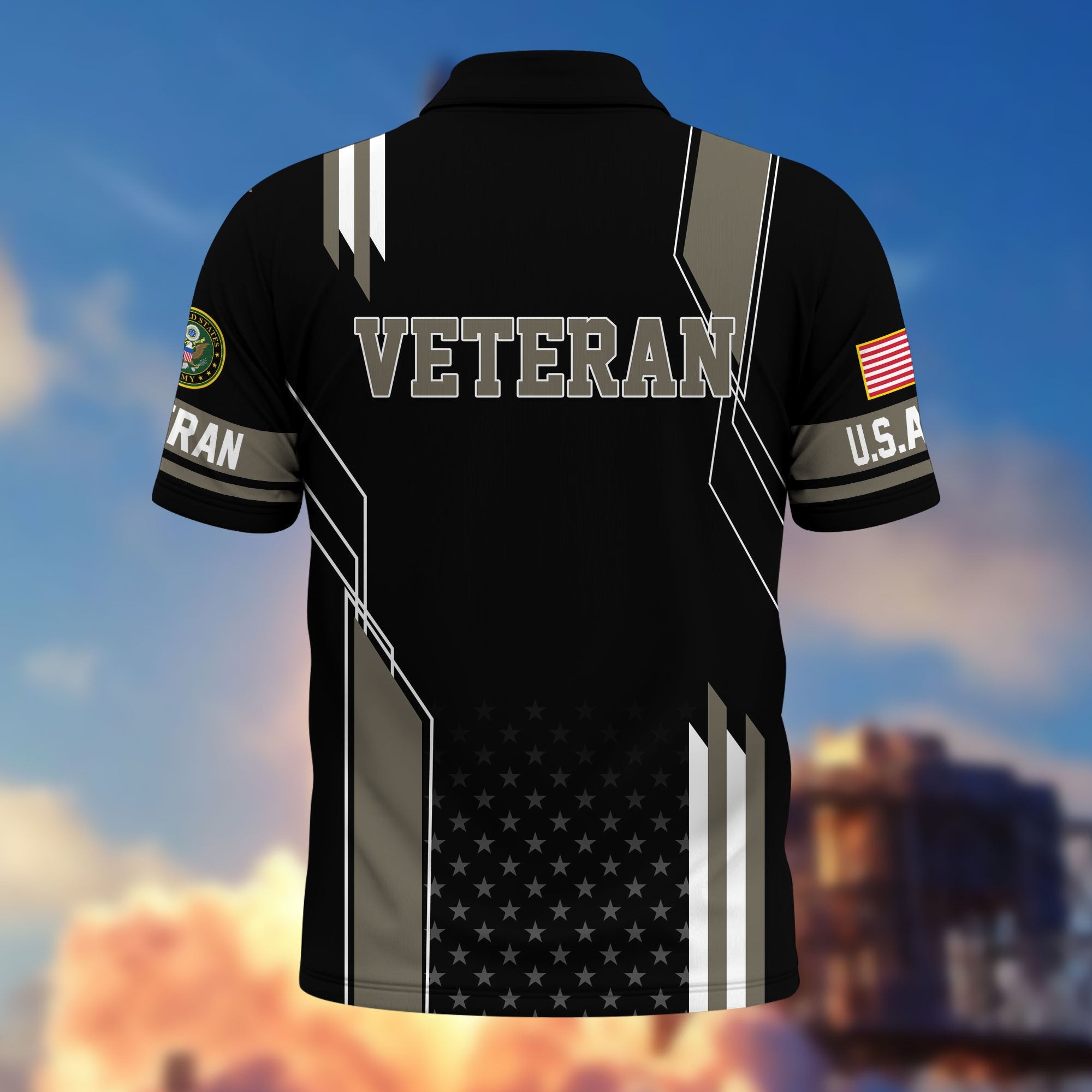 Premium US Veterans Polo Shirt BPHN100311, Gifts For US Veterans, Best Gifts On Father's Day, Armed Forces Day, Independence Day, Veterans Day.