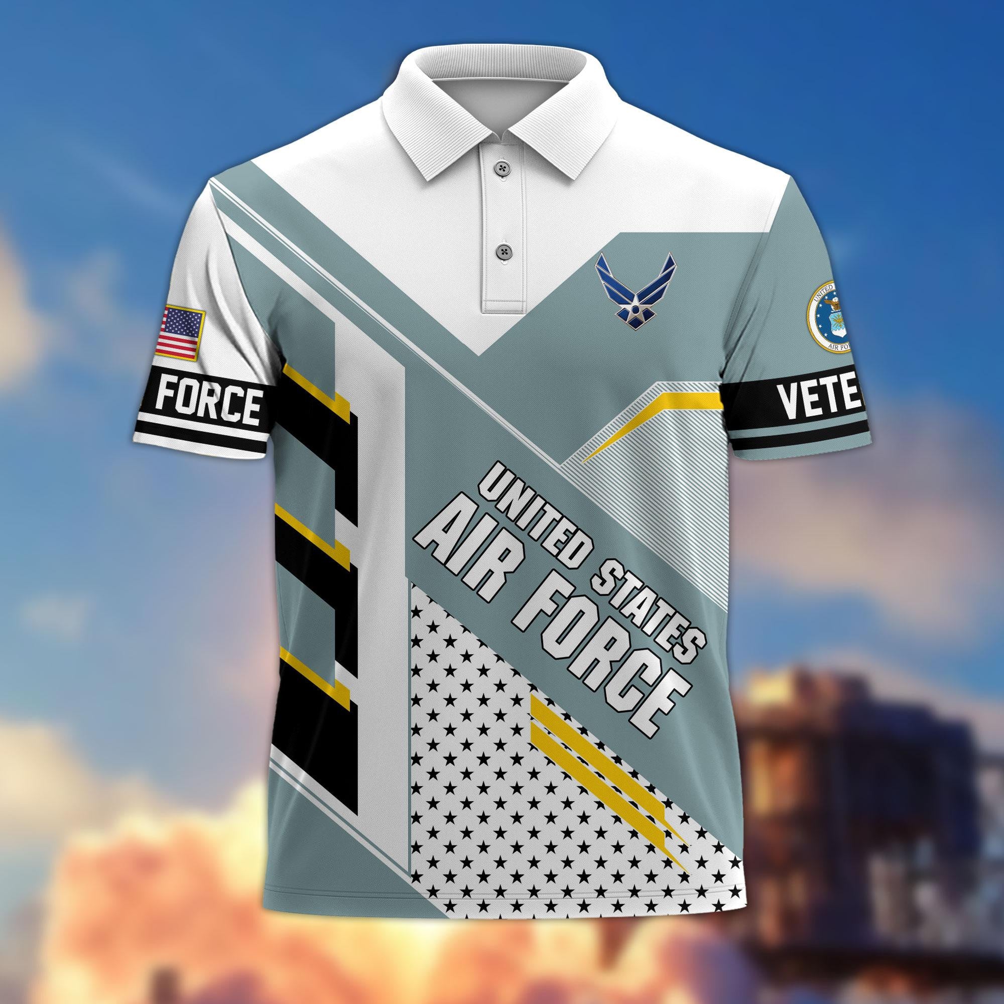 Premium US Veterans Polo Shirt BPHN140311, Gifts For US Veterans, Best Gifts On Father's Day, Armed Forces Day, Independence Day, Veterans Day.