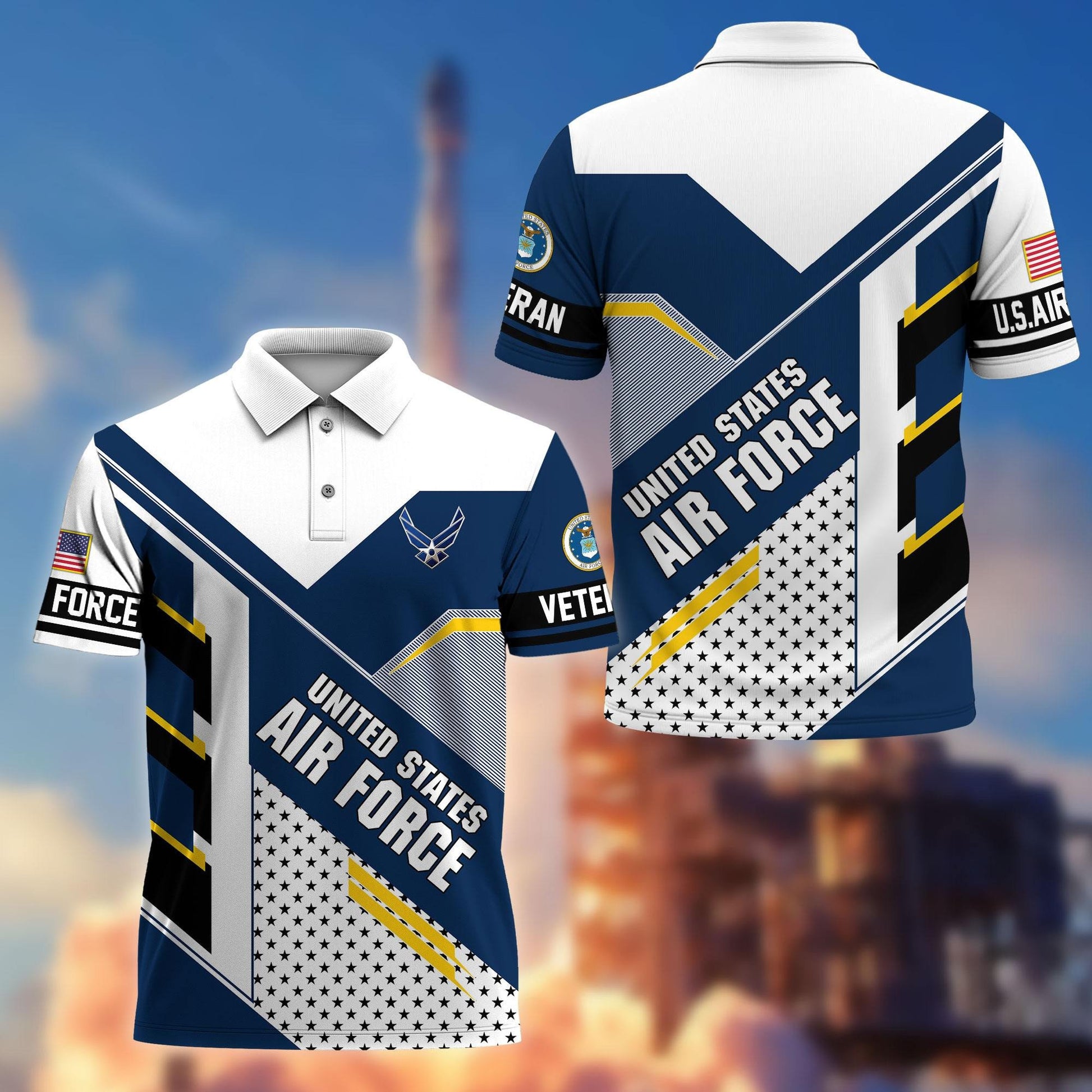Premium US Veterans Polo Shirt BPHN140311, Gifts For US Veterans, Best Gifts On Father's Day, Armed Forces Day, Independence Day, Veterans Day.