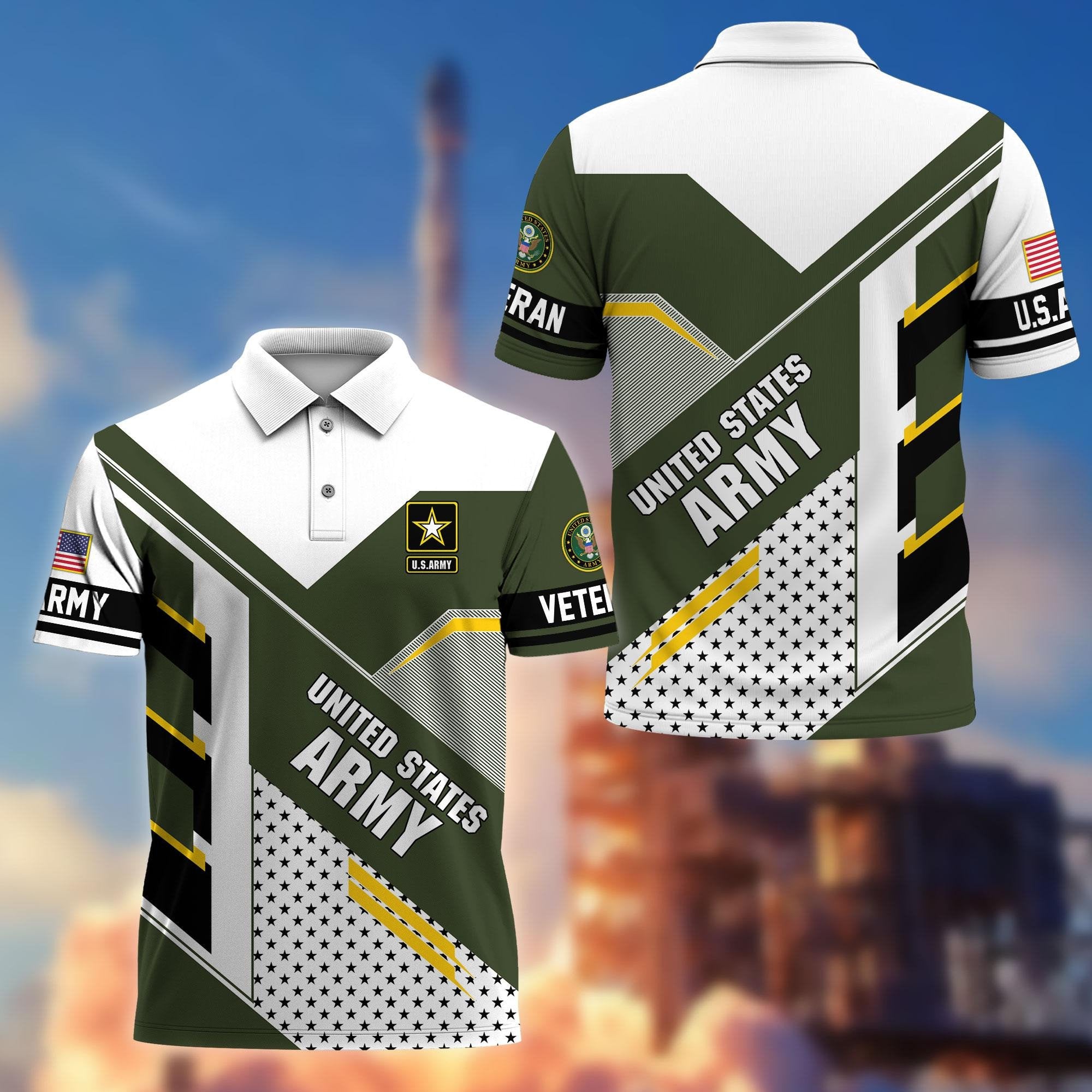 Premium US Veterans Polo Shirt BPHN140311, Gifts For US Veterans, Best Gifts On Father's Day, Armed Forces Day, Independence Day, Veterans Day.