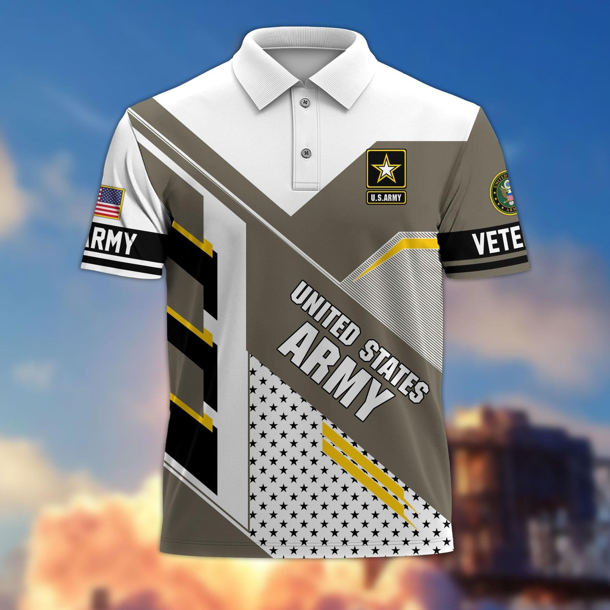 Premium US Veterans Polo Shirt BPHN140311, Gifts For US Veterans, Best Gifts On Father's Day, Armed Forces Day, Independence Day, Veterans Day.