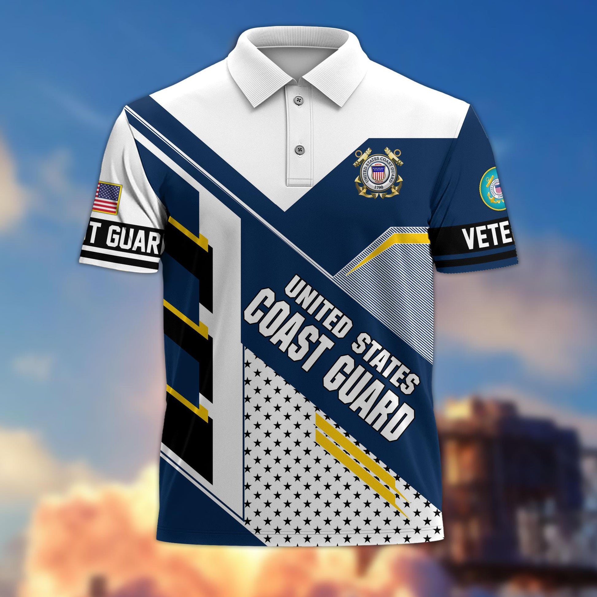 Premium US Veterans Polo Shirt BPHN140311, Gifts For US Veterans, Best Gifts On Father's Day, Armed Forces Day, Independence Day, Veterans Day.