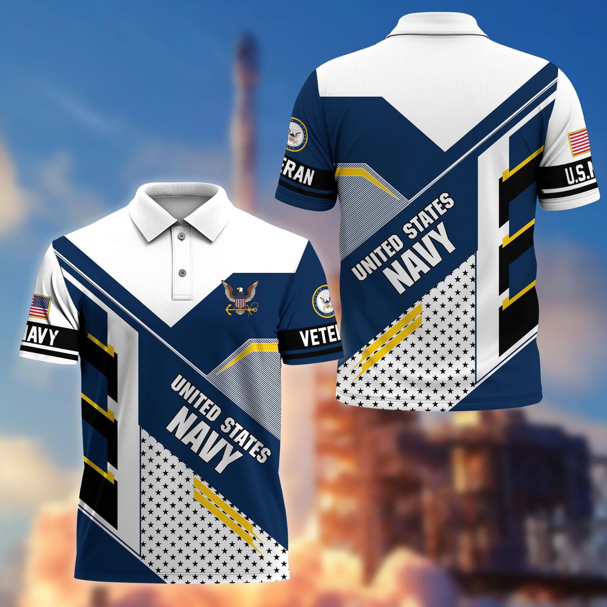 Premium US Veterans Polo Shirt BPHN140311, Gifts For US Veterans, Best Gifts On Father's Day, Armed Forces Day, Independence Day, Veterans Day.