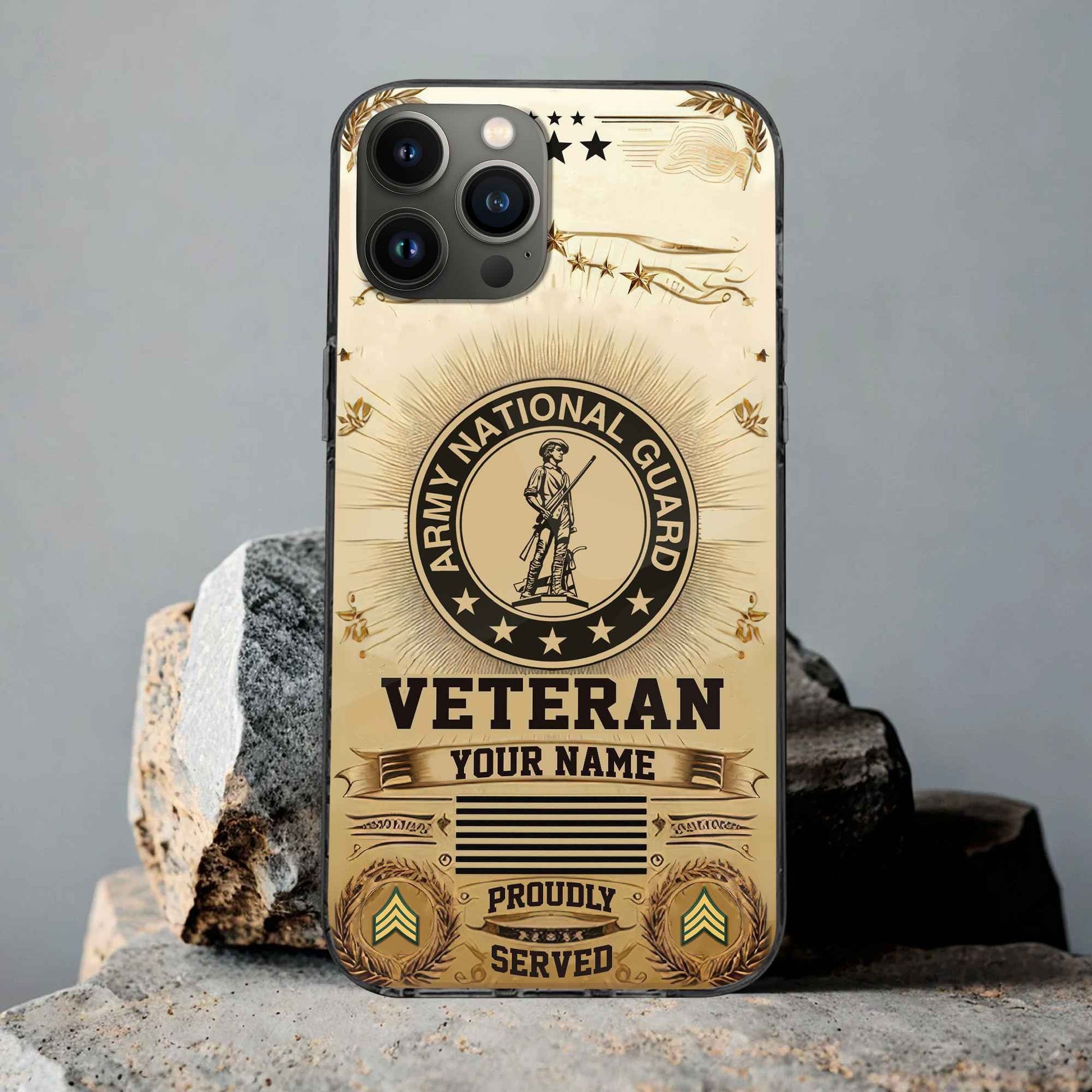 Unique Custom Name, Rank, US Army National Guard Phone Case VPVC501608, Gifts For Army National Guard Veteran, Gifts For Dad, For Husband, Best Gifts On Father's Day, Independence Day, Veterans Day.